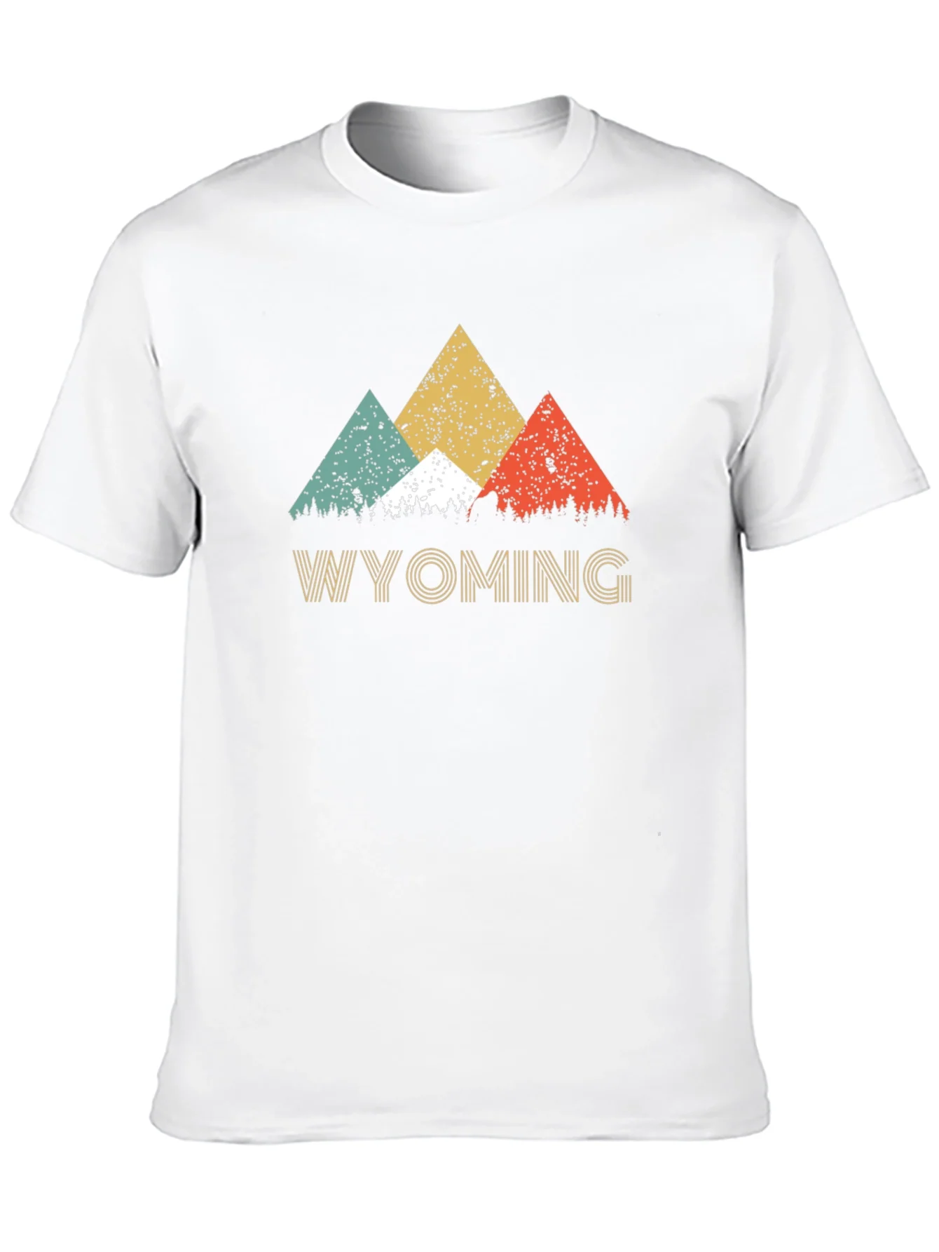 Wyoming Mountain Retro T-Shirt