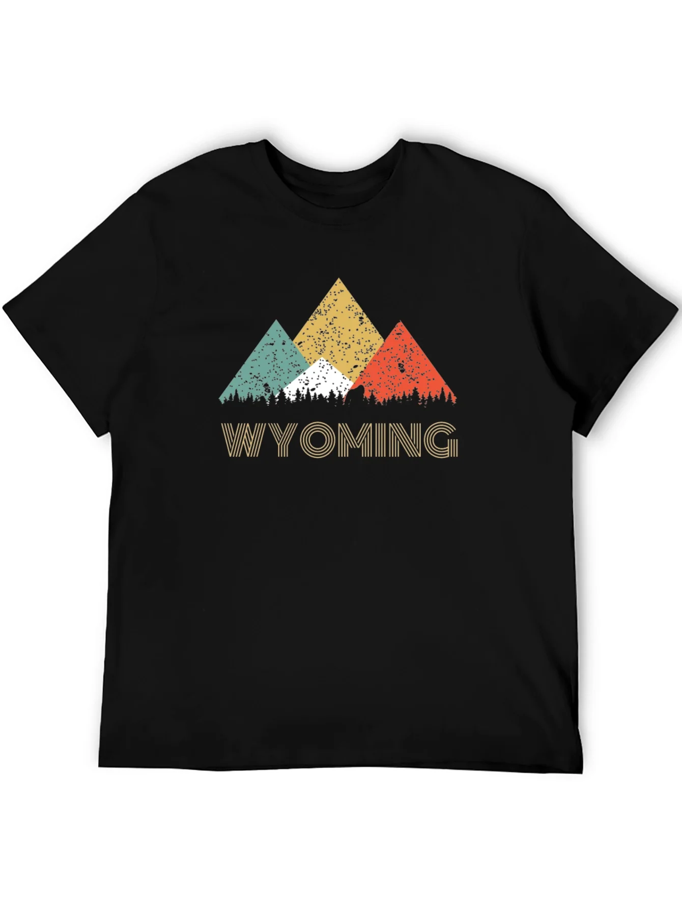 Wyoming Mountain Retro T-Shirt