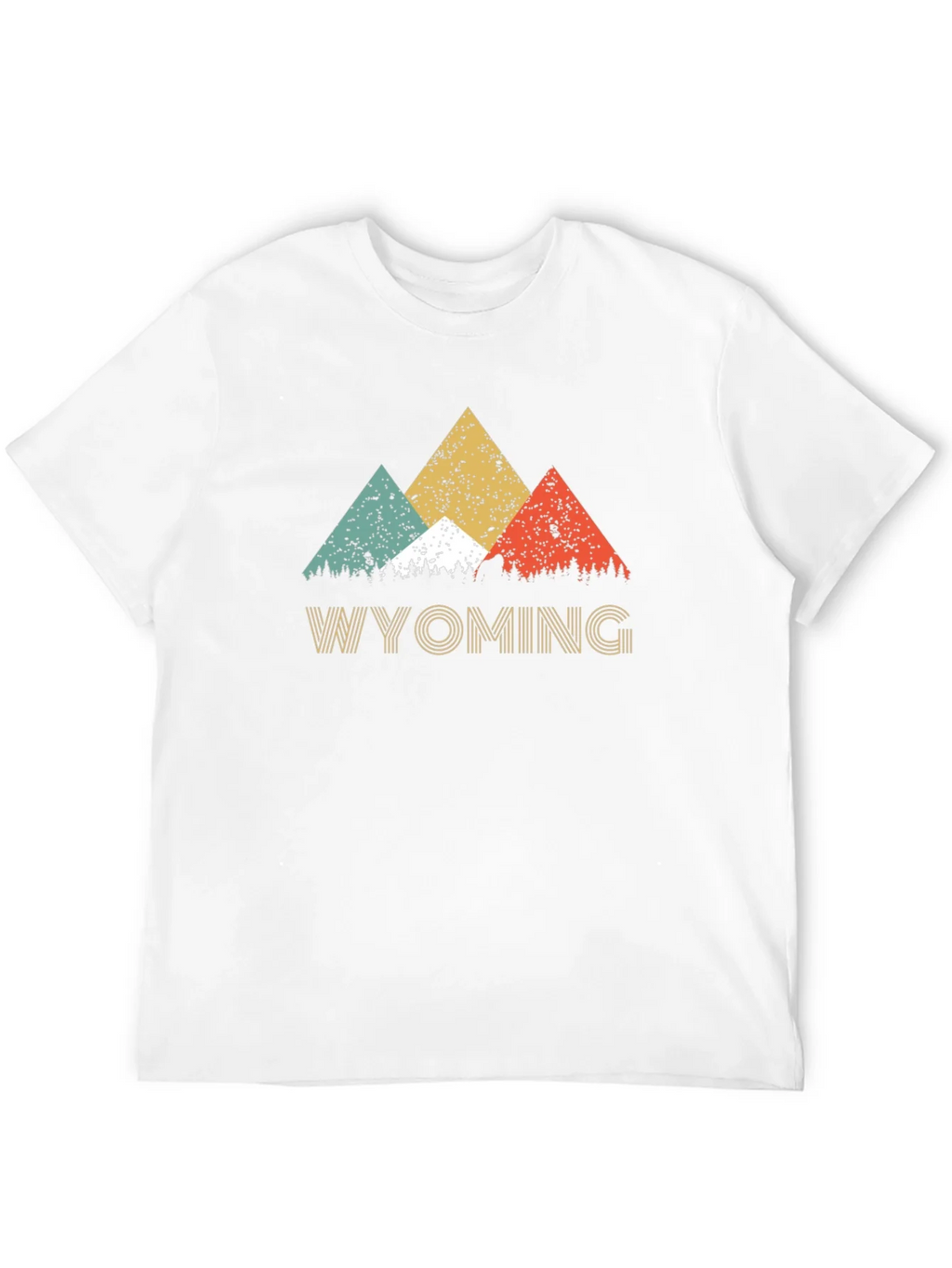 Wyoming Mountain Retro T-Shirt