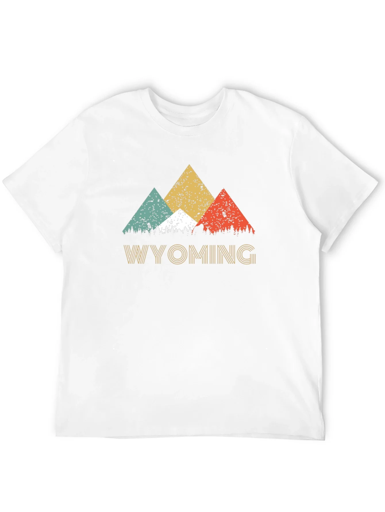 Wyoming Mountain Retro T-Shirt