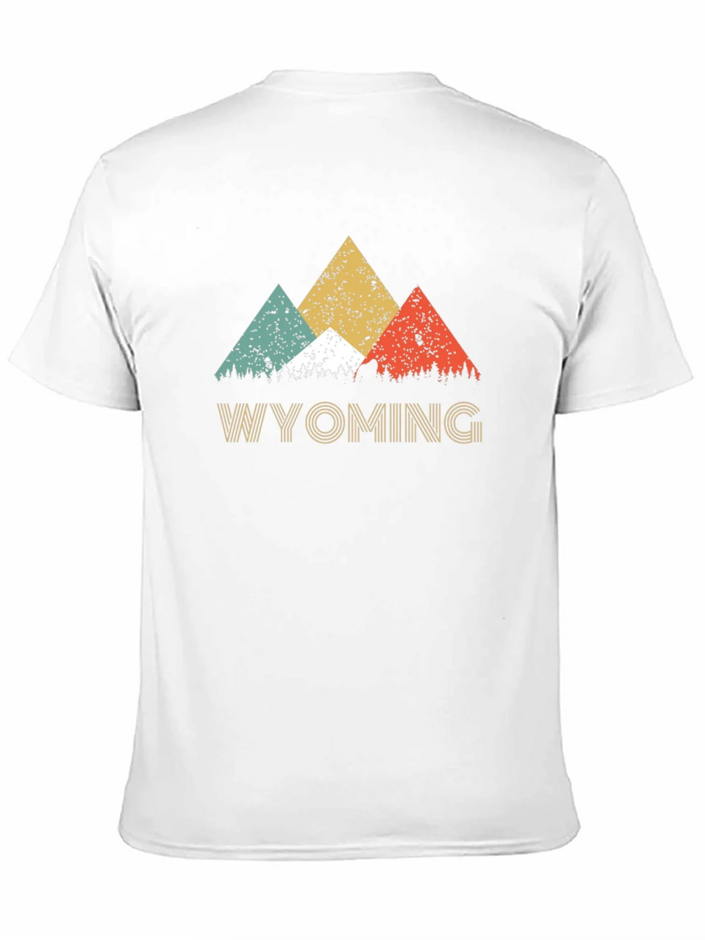 Wyoming Mountain Retro T-Shirt