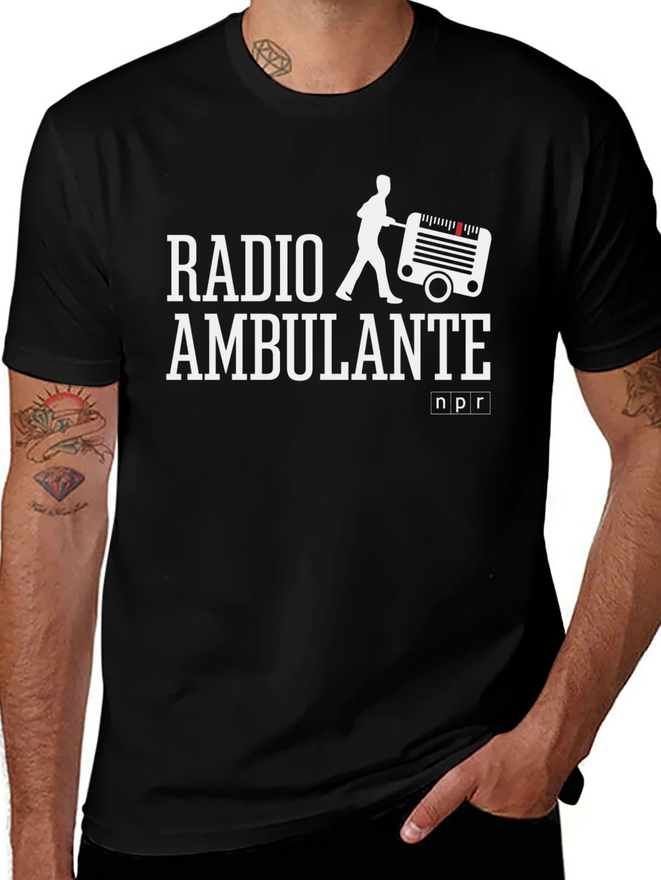 Radio Ambulante T-Shirt NPR Black Short Sleeve
