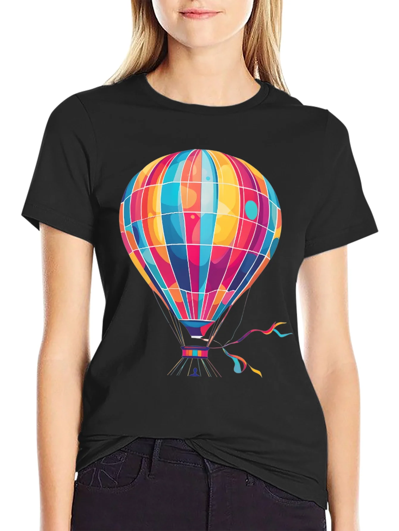 Vibrant Hot Air Balloon Graphic Tee - Stylish & Unique!