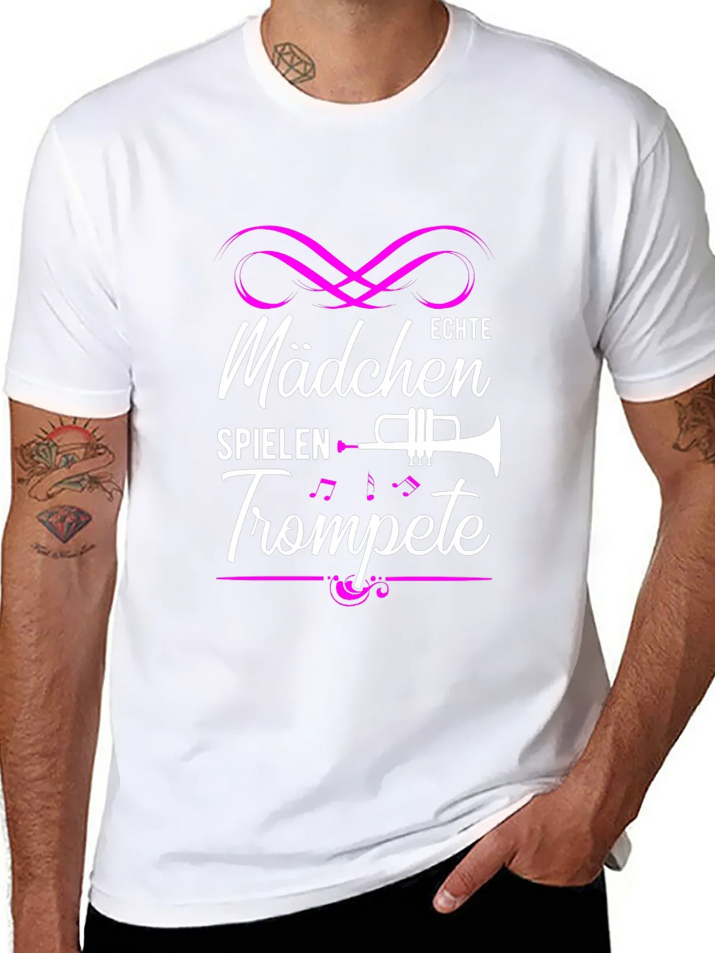 Girls Play Trumpet T-Shirt - Music Gift