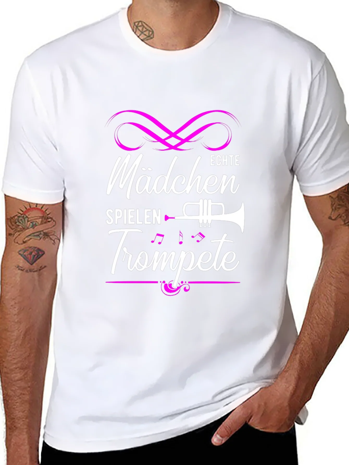 Girls Play Trumpet T-Shirt - Music Gift