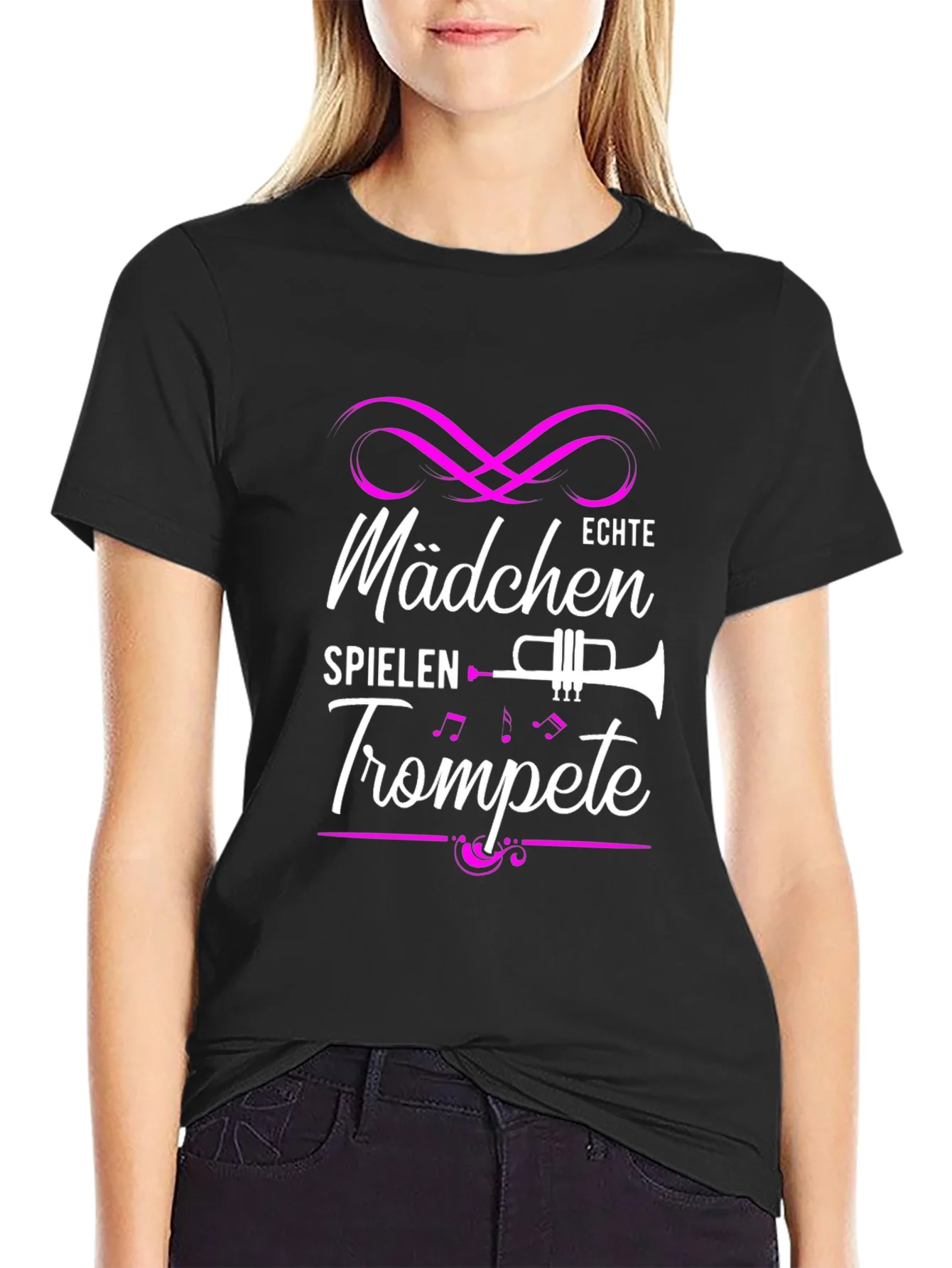 Girls Play Trumpet T-Shirt - Music Gift
