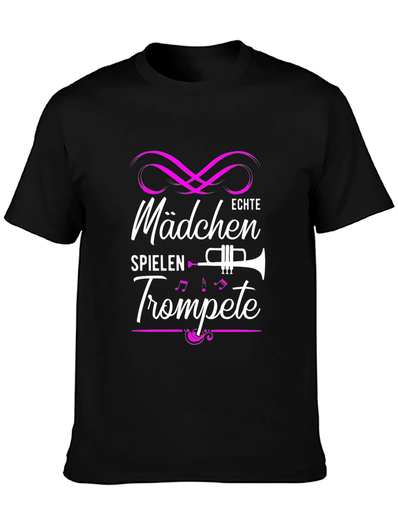 Girls Play Trumpet T-Shirt - Music Gift