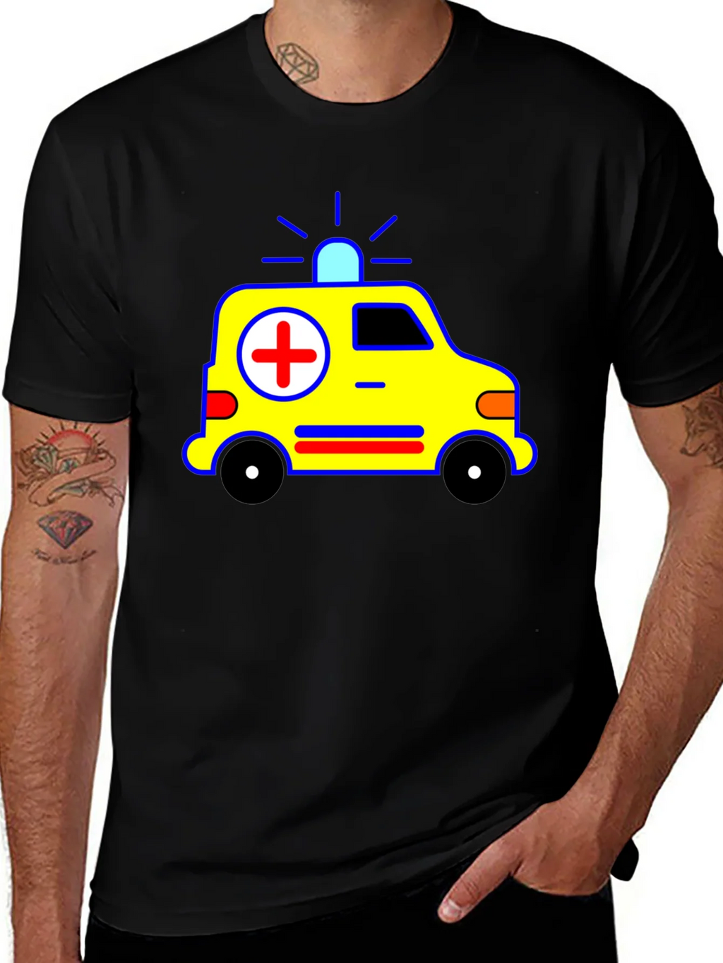 Ambulance Graphic Tee - Emergency Responder T-Shirt