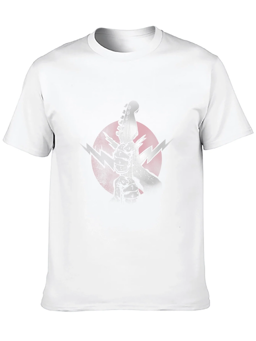 Electric Guitar Lightning Bolt Graphic Tee