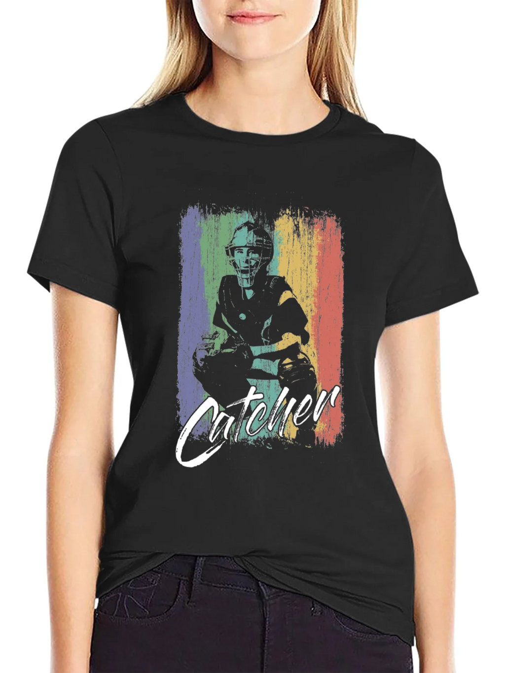 Catcher Graphic Tee - Baseball Fan Shirt