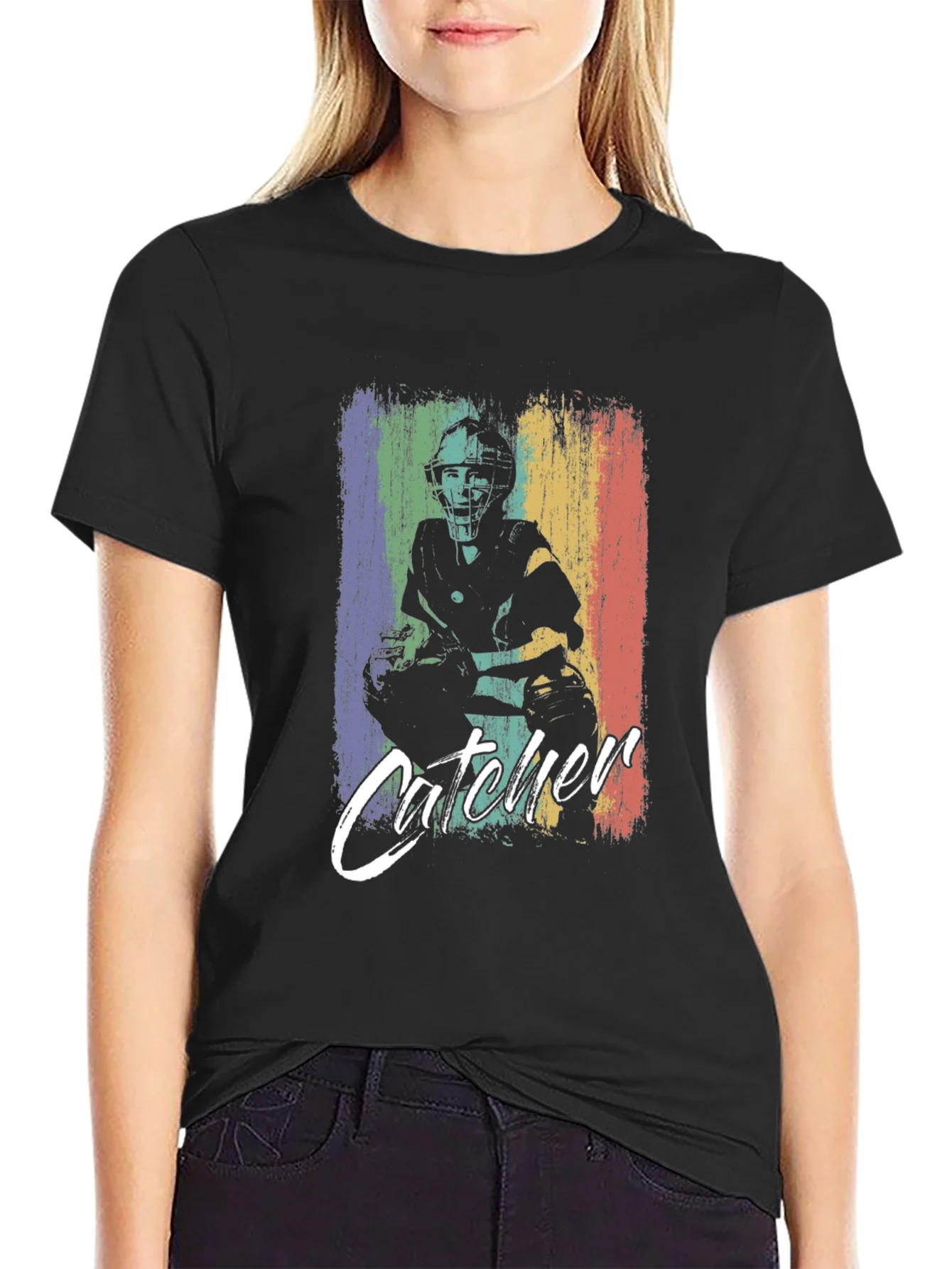 Catcher Graphic Tee - Baseball Fan Shirt