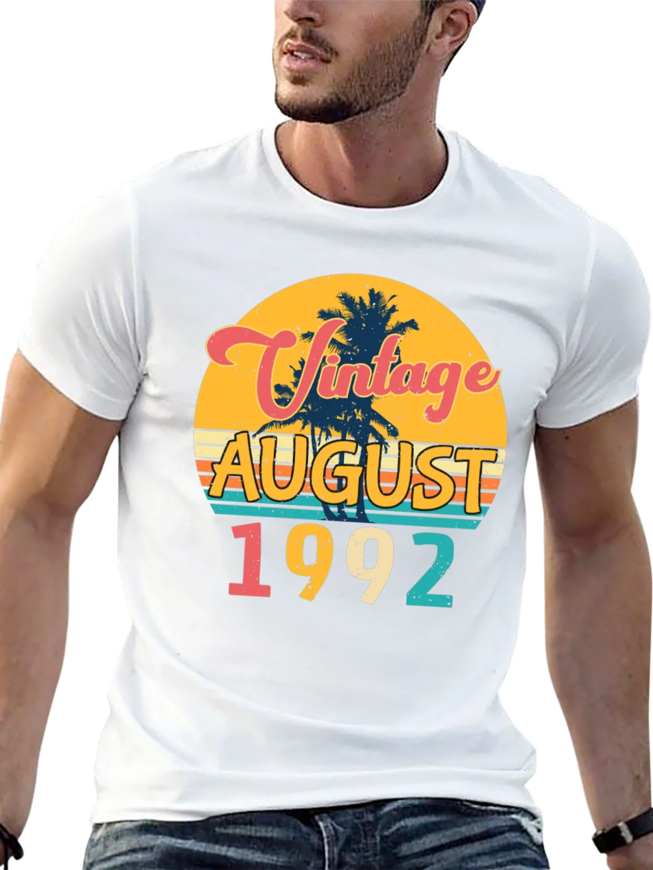 Vintage August 1992 Birthday T-Shirt