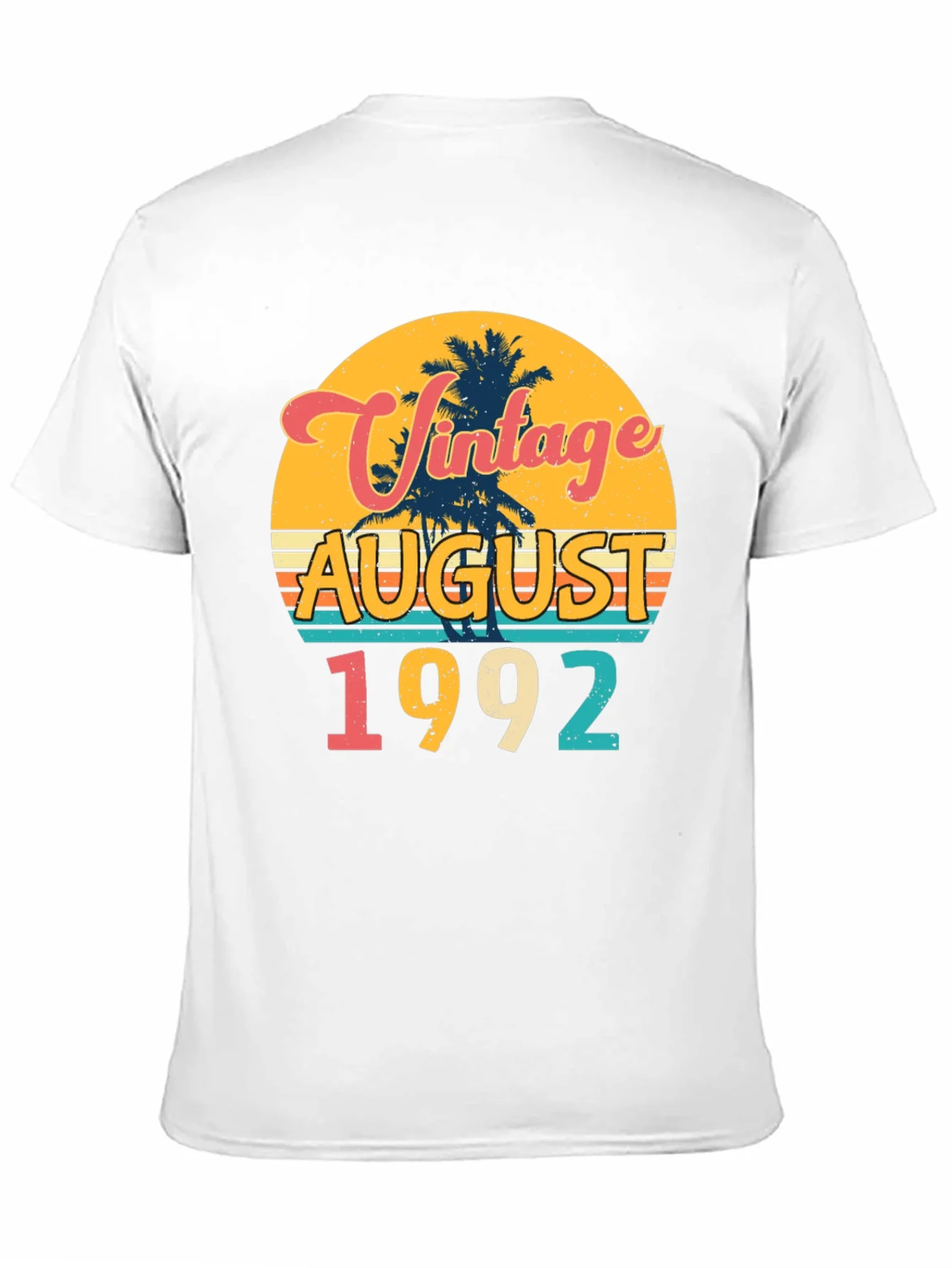 Vintage August 1992 Birthday T-Shirt