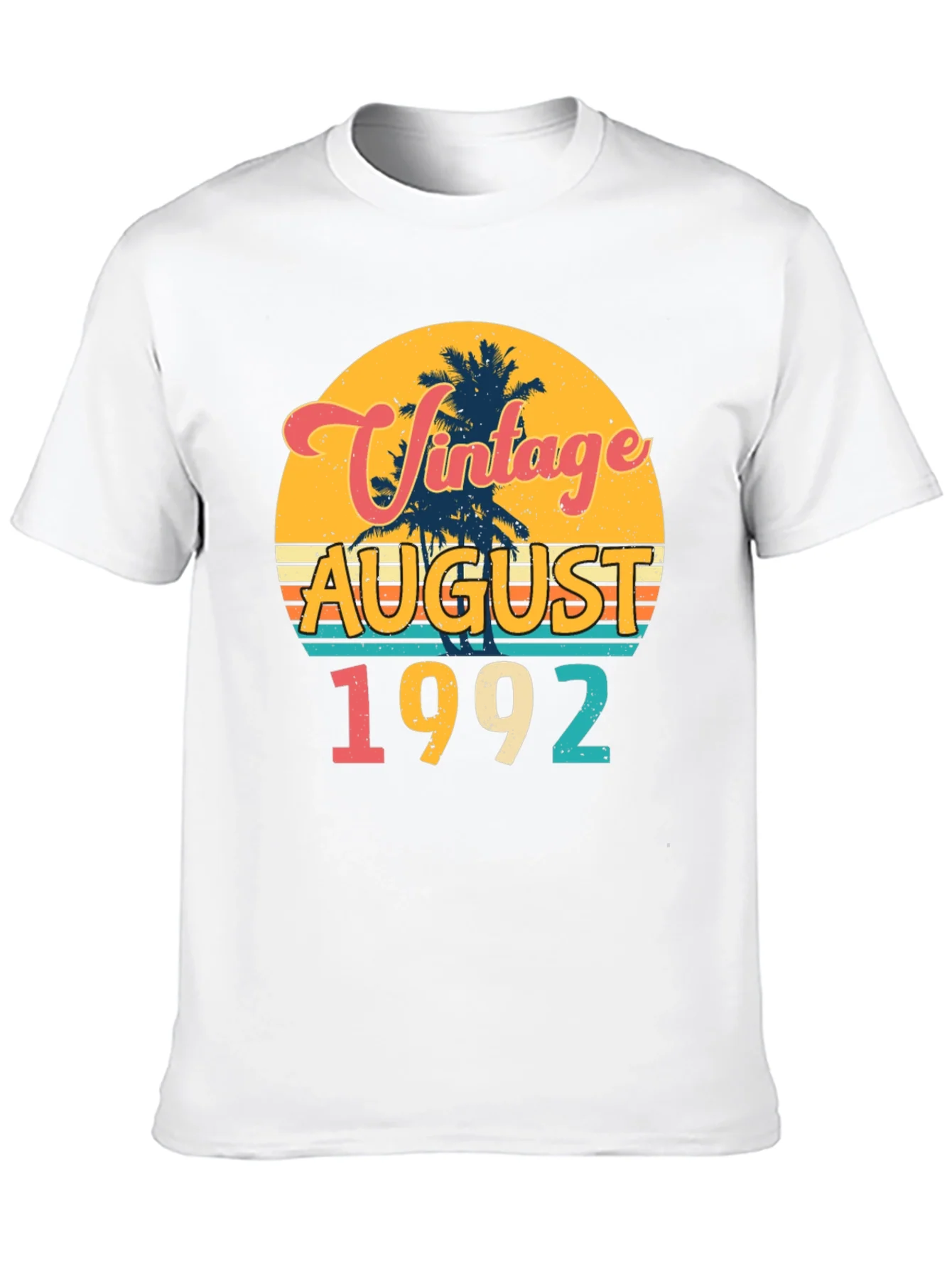 Vintage August 1992 Birthday T-Shirt