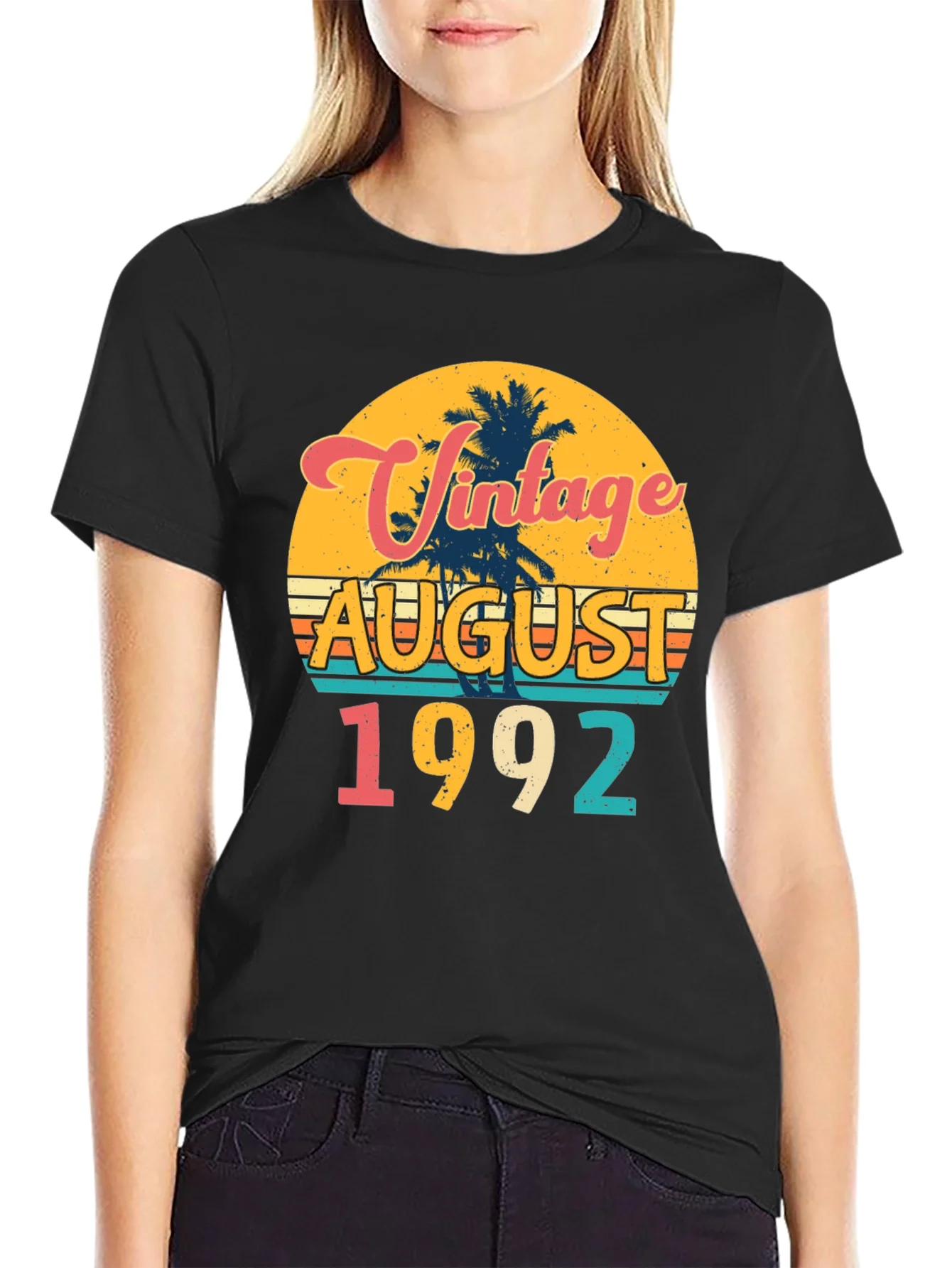 Vintage August 1992 Birthday T-Shirt