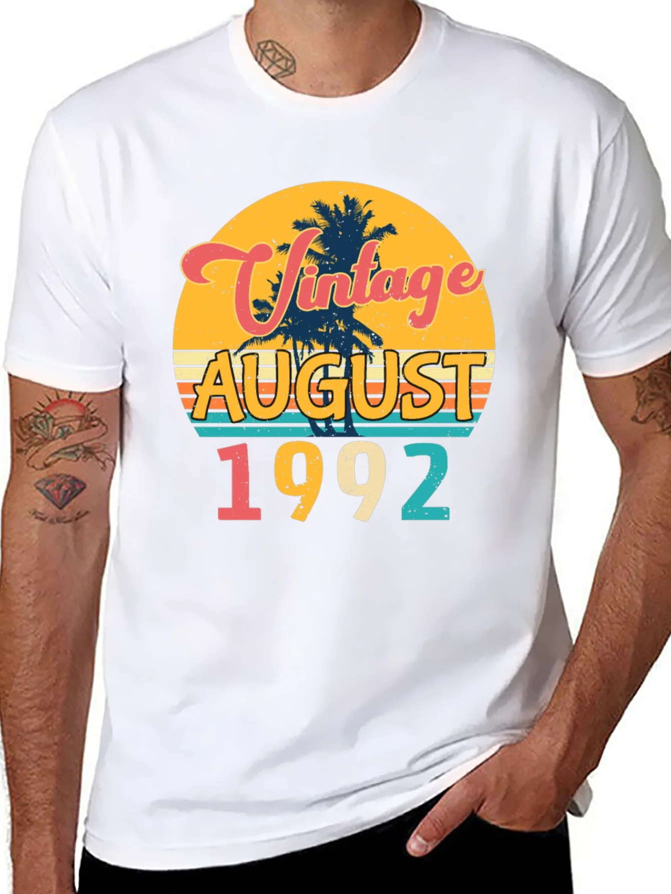 Vintage August 1992 Birthday T-Shirt