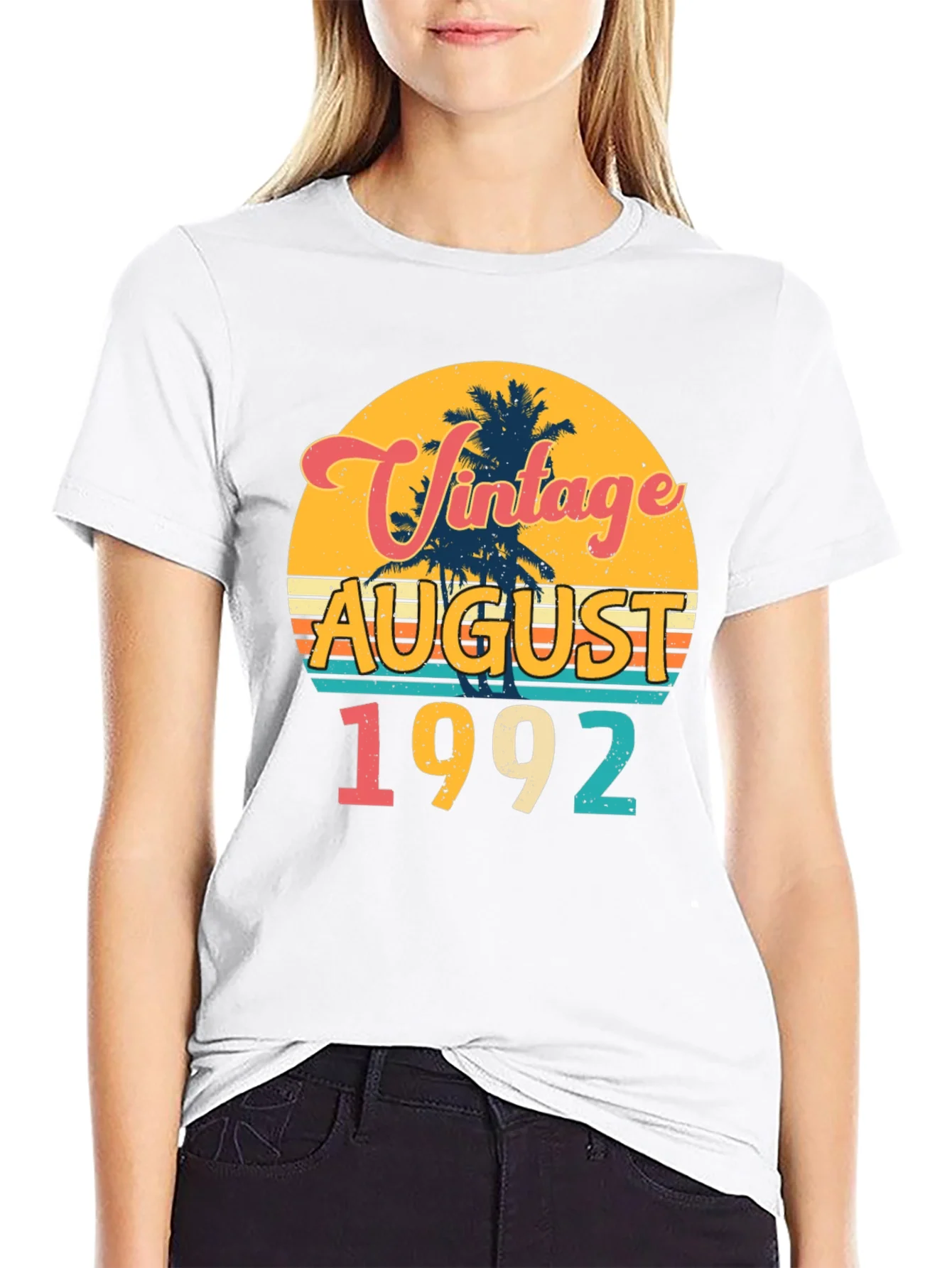 Vintage August 1992 Birthday T-Shirt