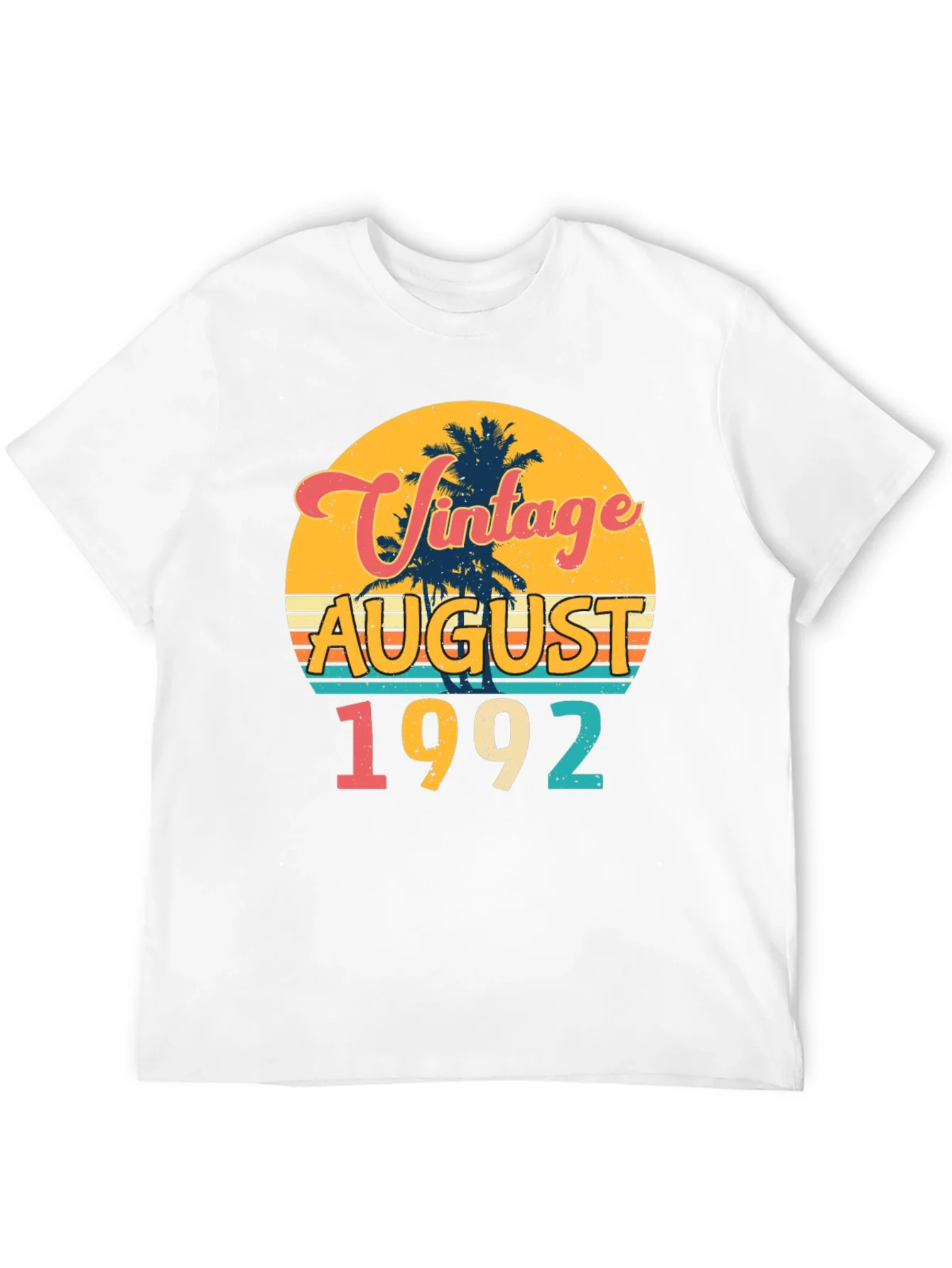 Vintage August 1992 Birthday T-Shirt