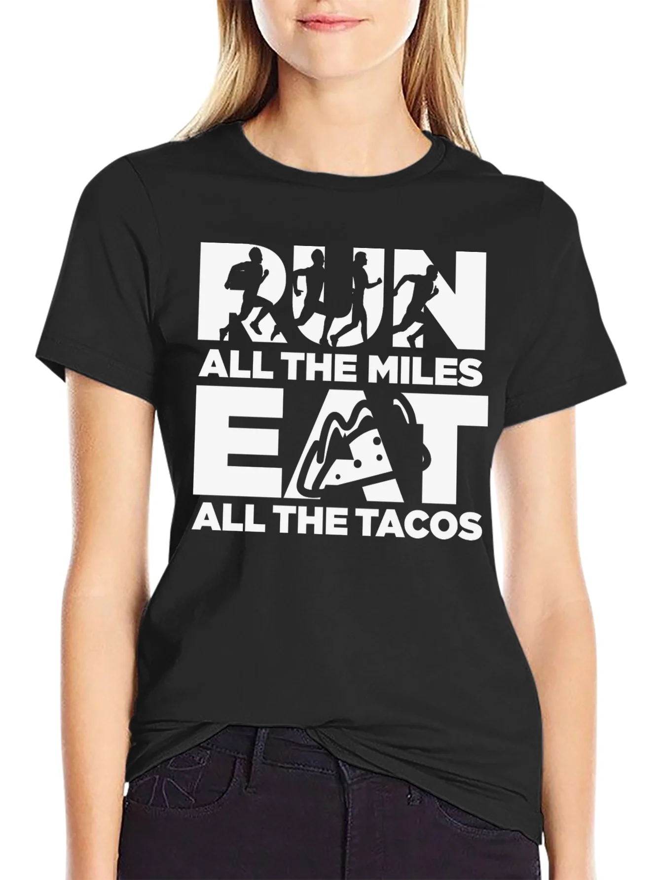Run All the Miles Eat All the Tacos Graphic Tee