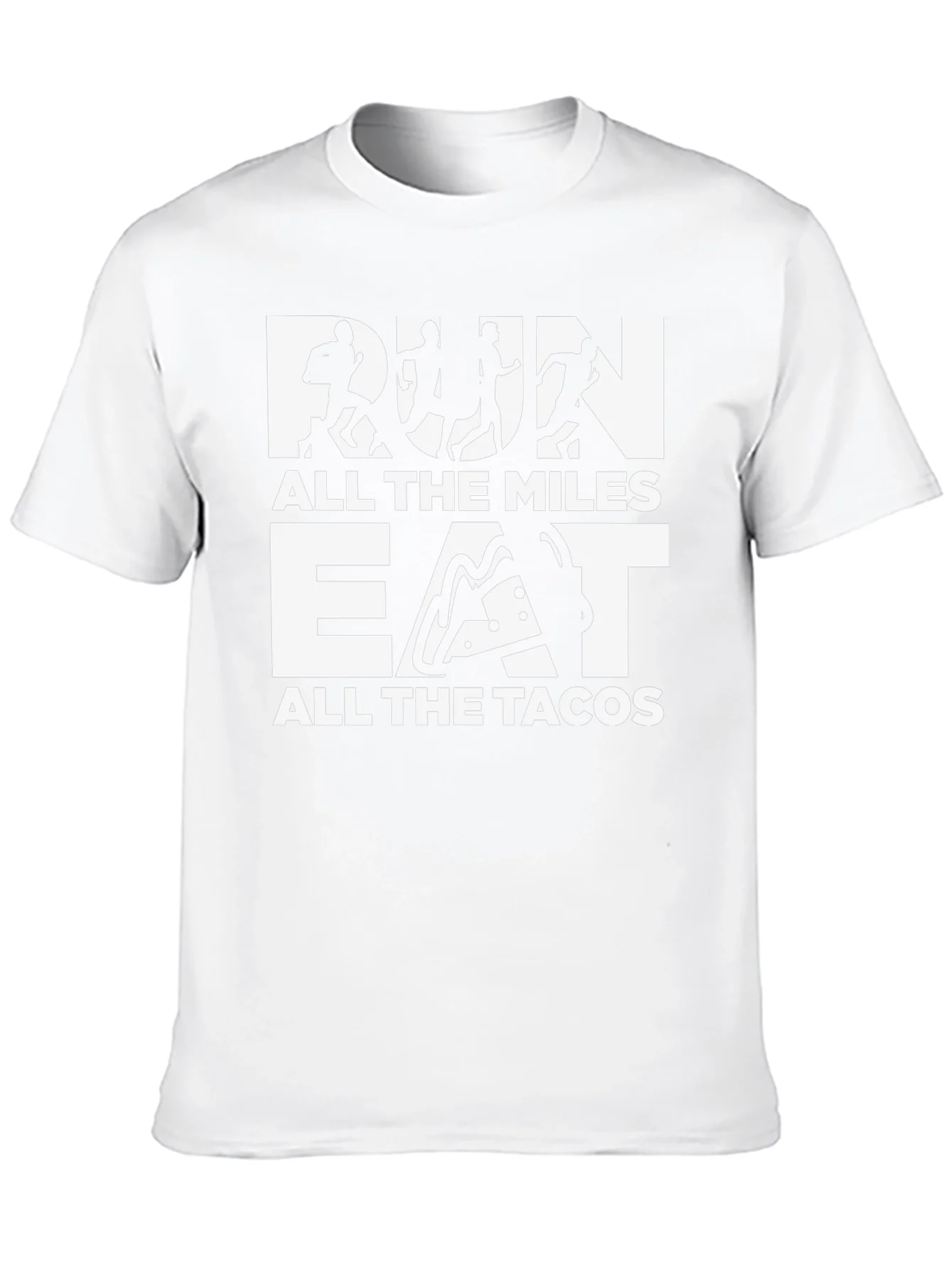 Run All the Miles Eat All the Tacos Graphic Tee