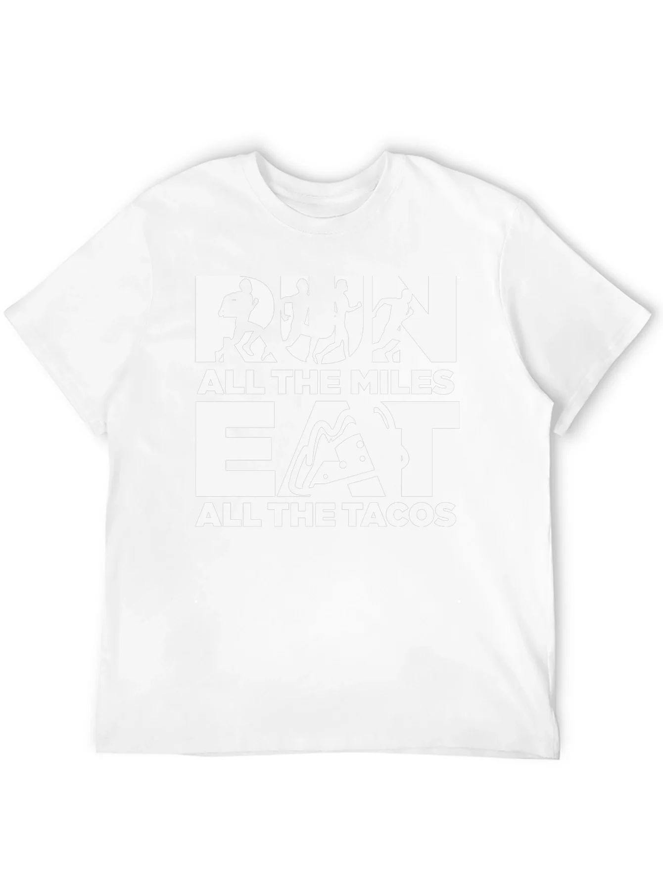Run All the Miles Eat All the Tacos Graphic Tee
