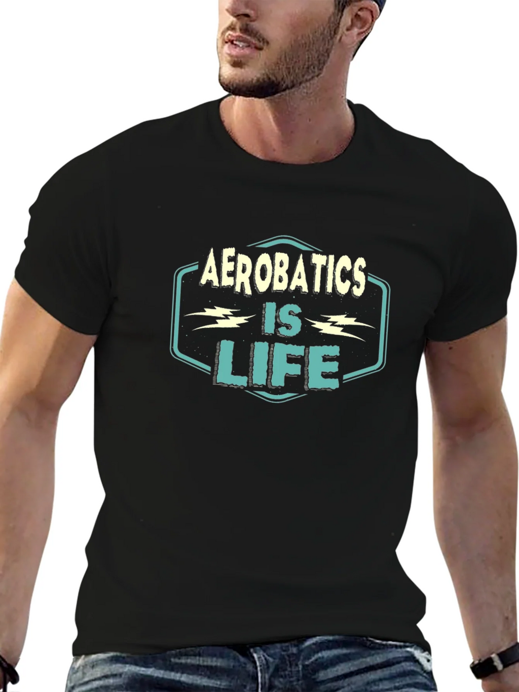 Aerobatics is Life T-Shirt - Black Graphic Tee