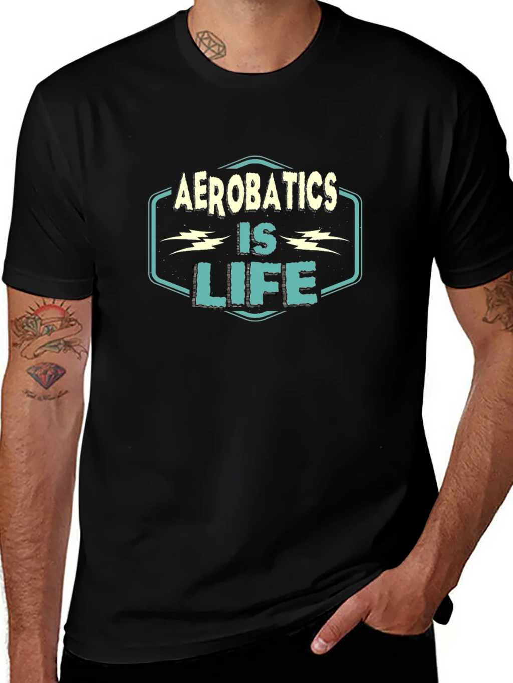Aerobatics is Life T-Shirt - Black Graphic Tee