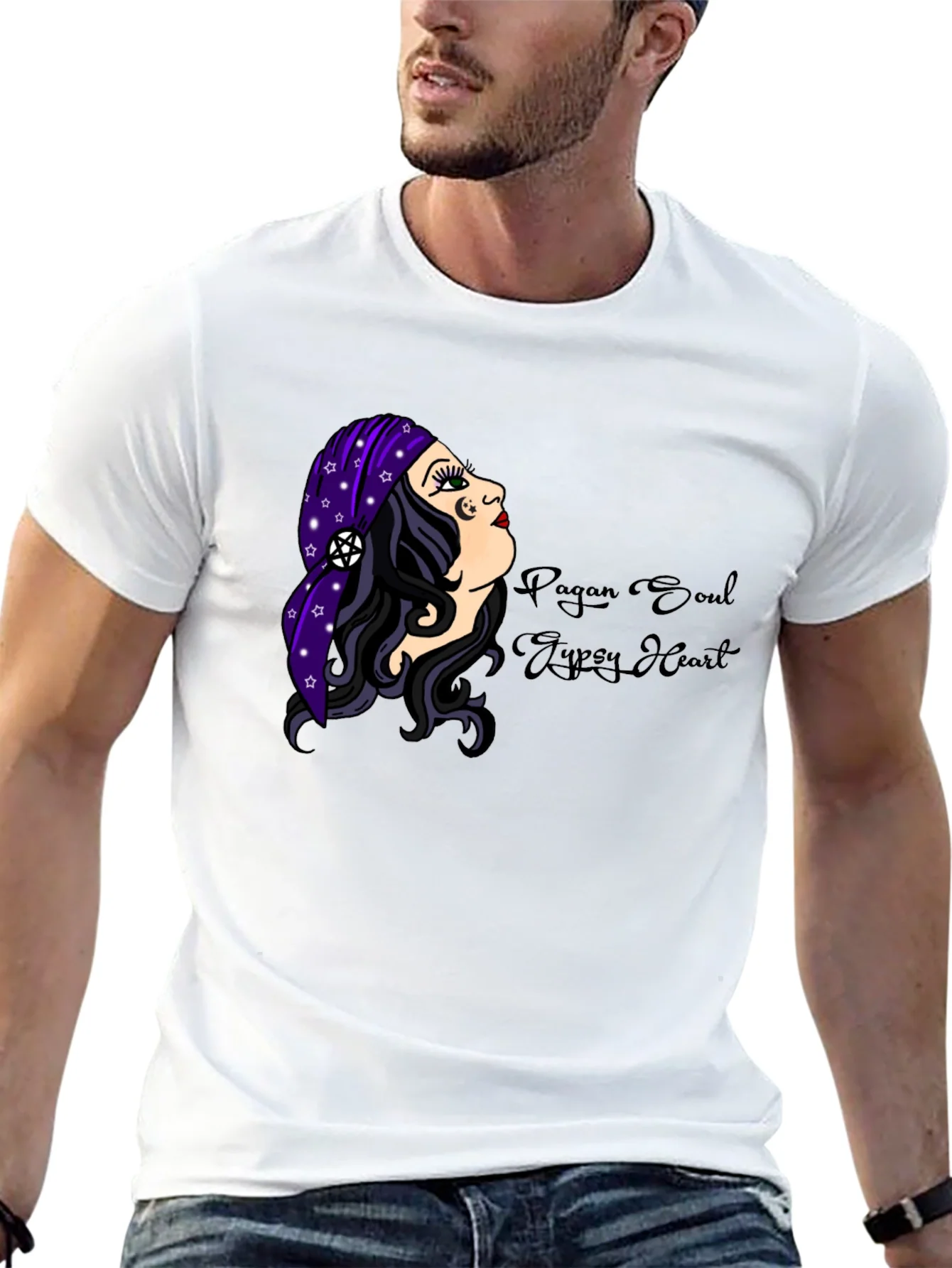 Pagan Soul Gypsy Heart Black T-Shirt