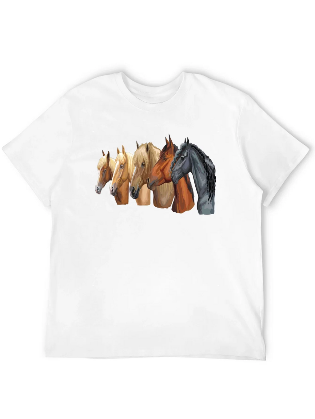 Horse Breed Tee - Black Graphic T-Shirt