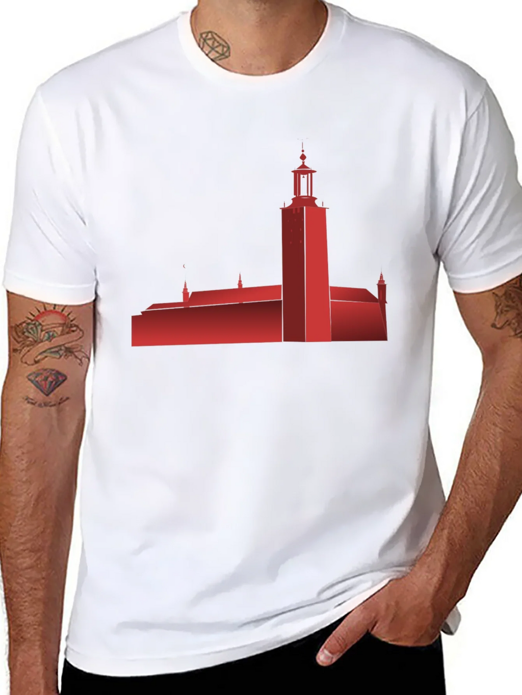 Stockholm City Hall Silhouette T-Shirt