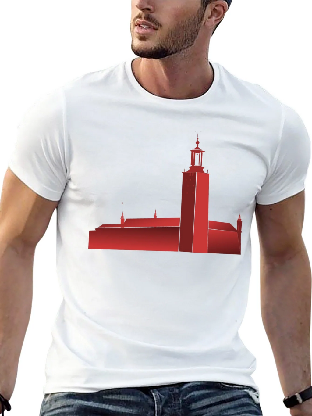 Stockholm City Hall Silhouette T-Shirt