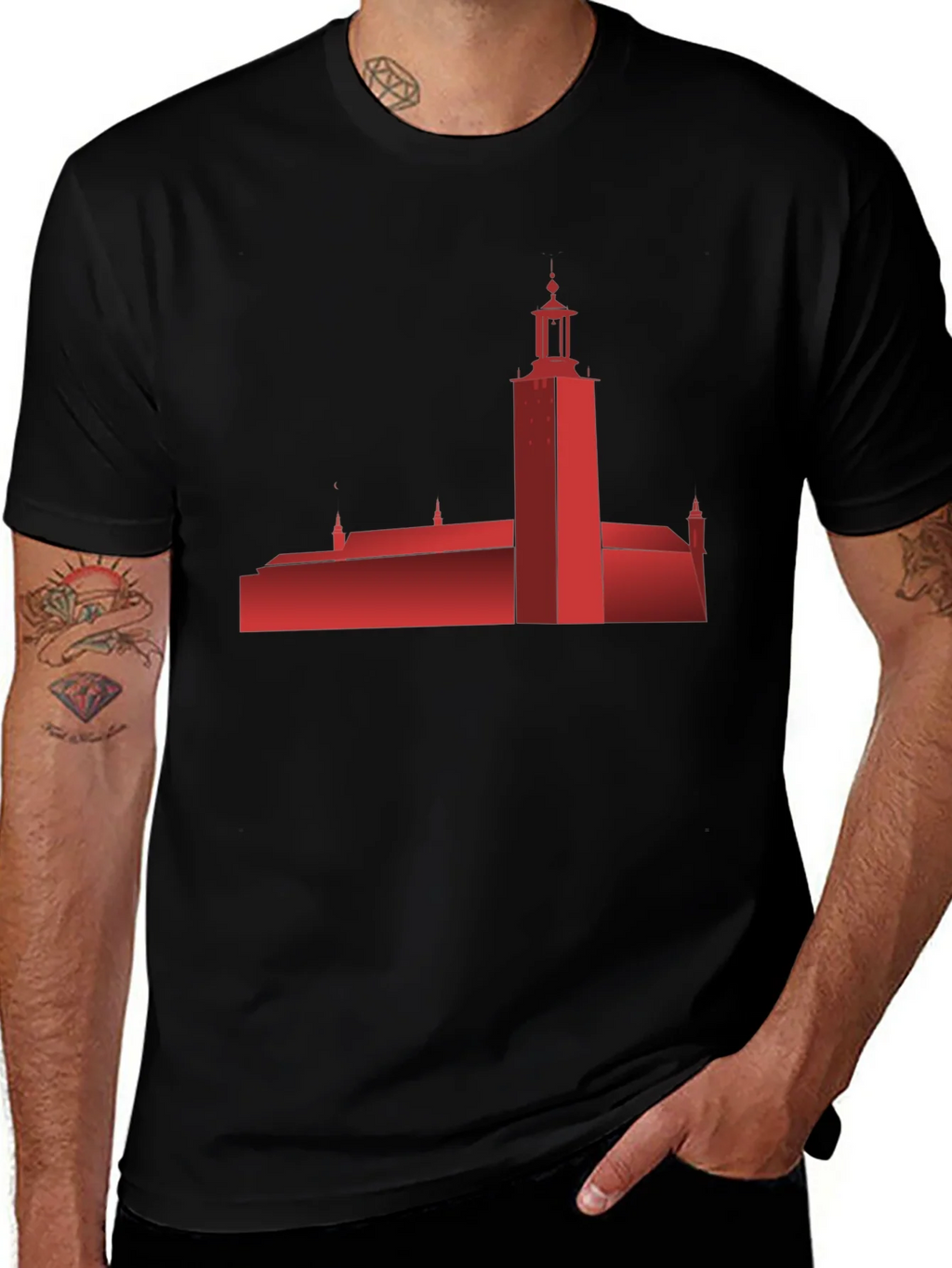 Stockholm City Hall Silhouette T-Shirt