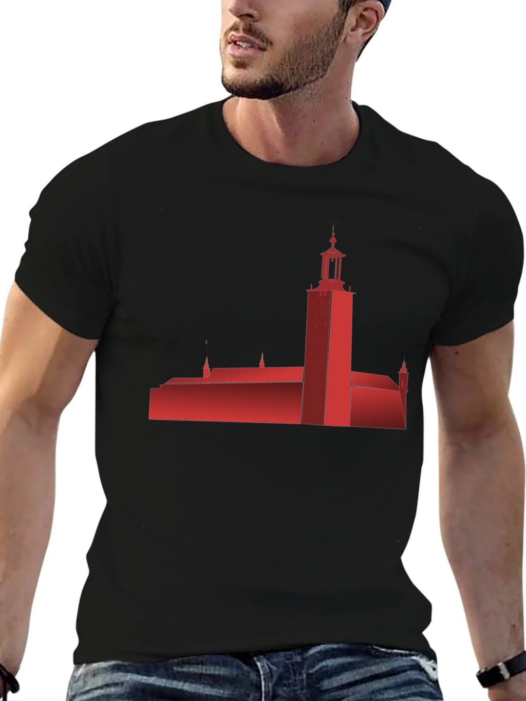 Stockholm City Hall Silhouette T-Shirt