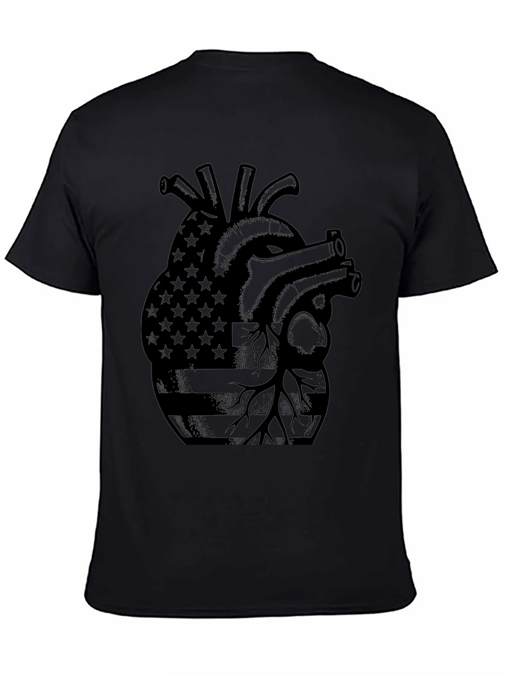 American Heart Graphic T-Shirt - Patriotic Style