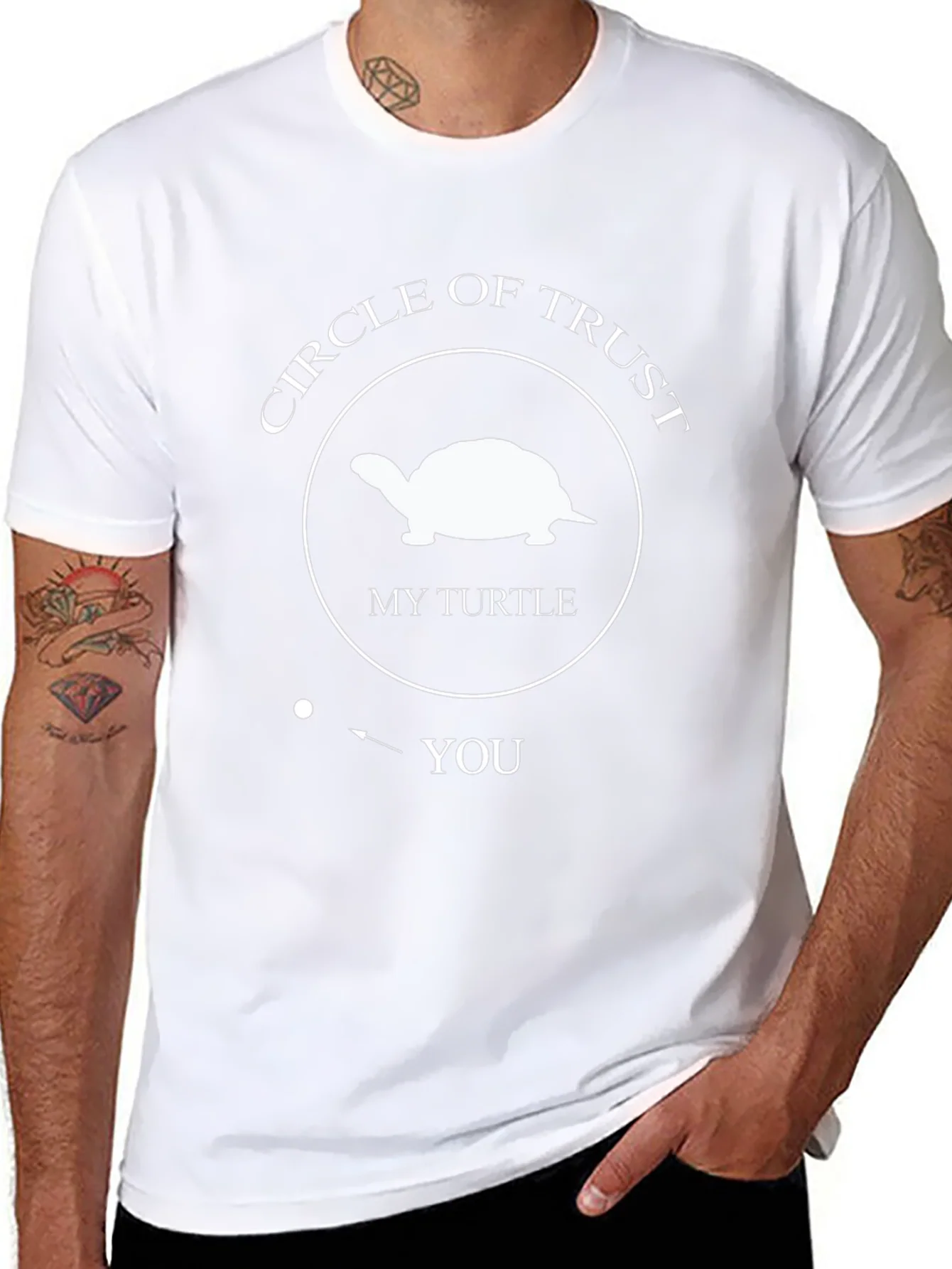 Circle of Trust Turtle Graphic Tee - Black