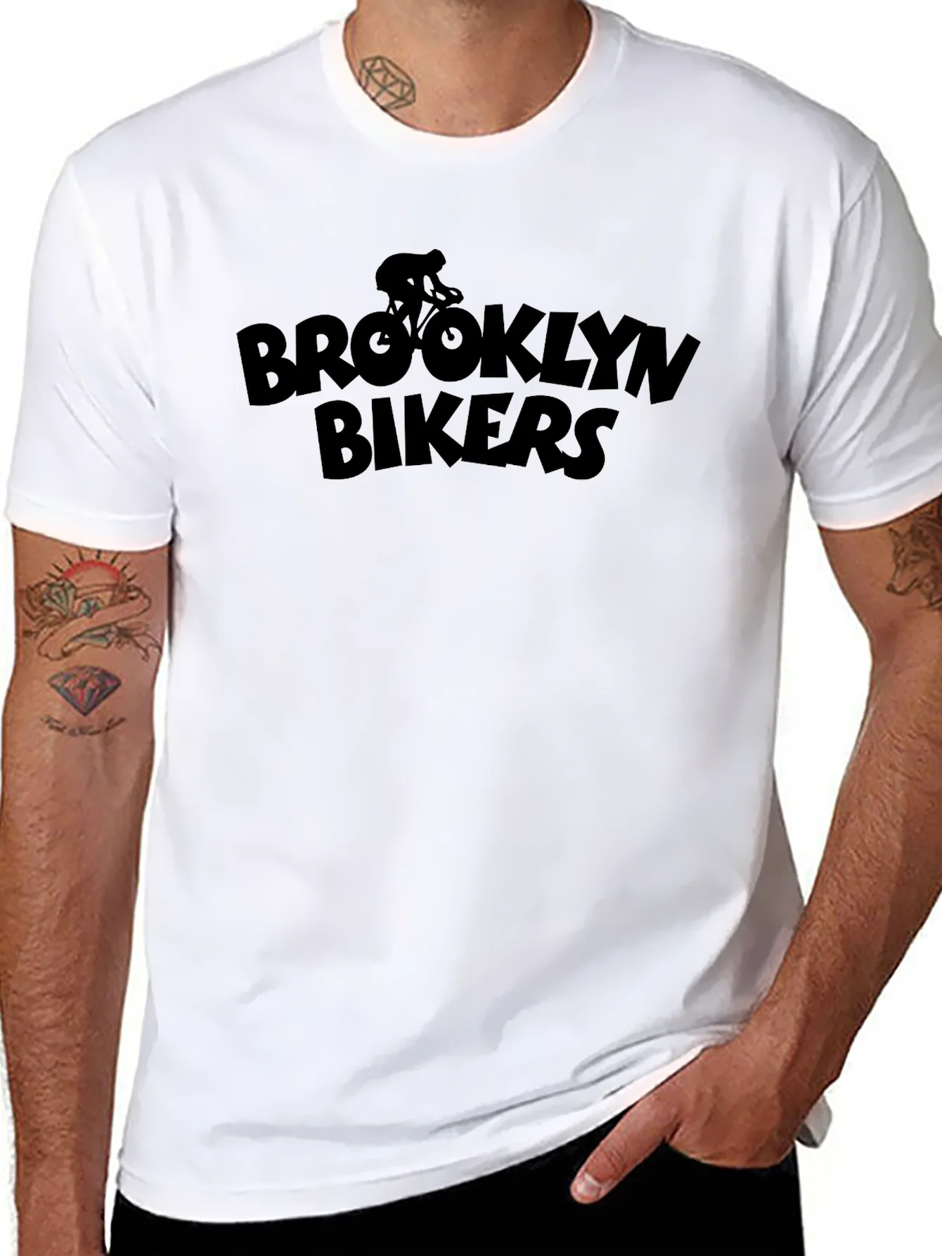 Brooklyn Bikers Black Graphic T-Shirt