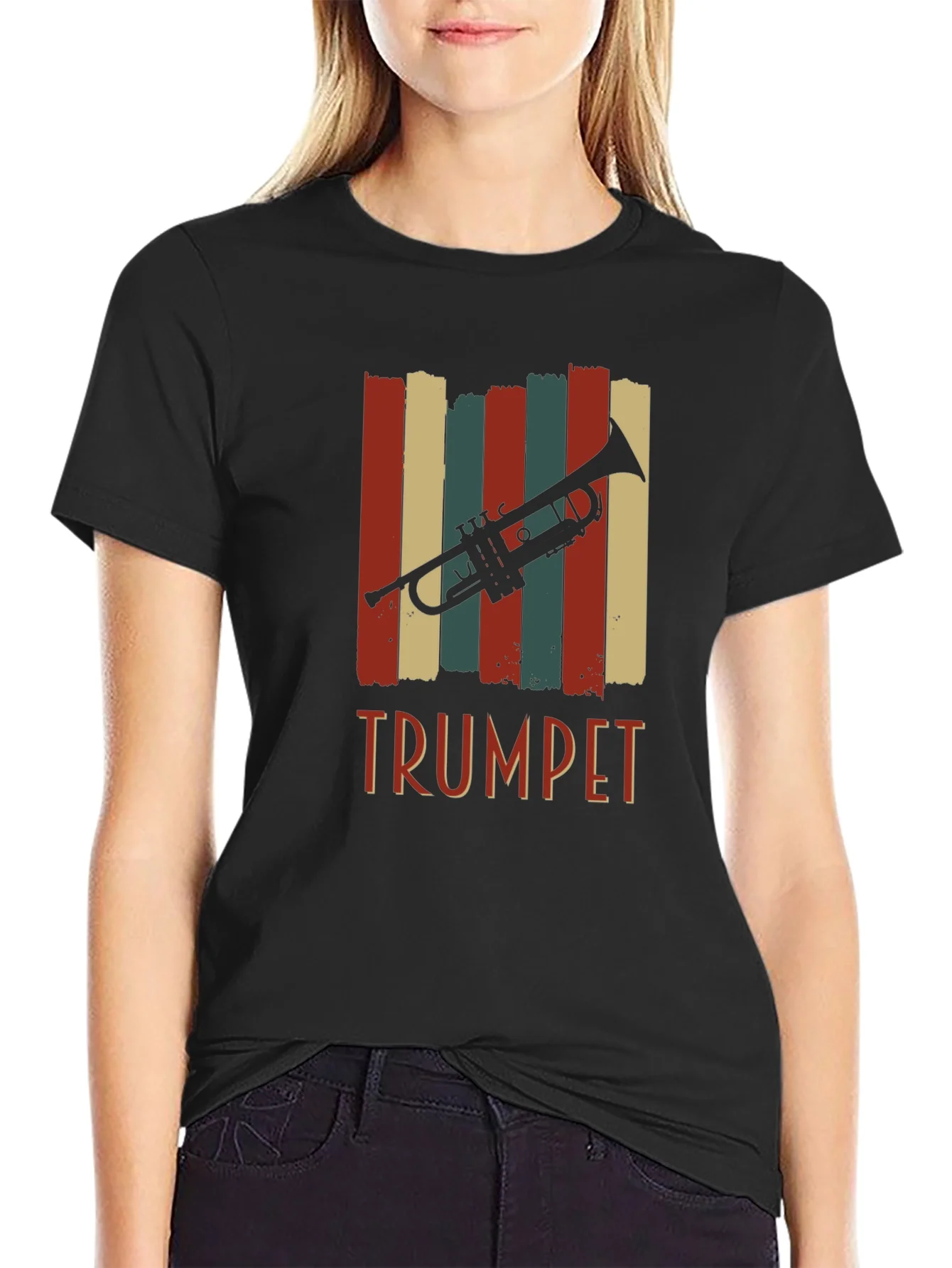 Retro Trumpet T-Shirt - Vintage Style Musical Tee