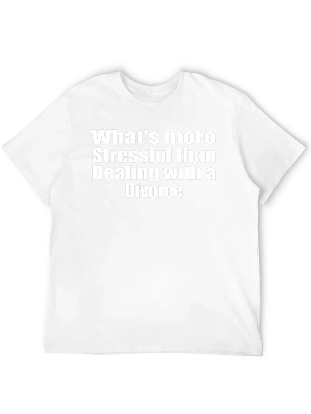 Stressful Divorce Graphic Tee - Black Cotton Blend