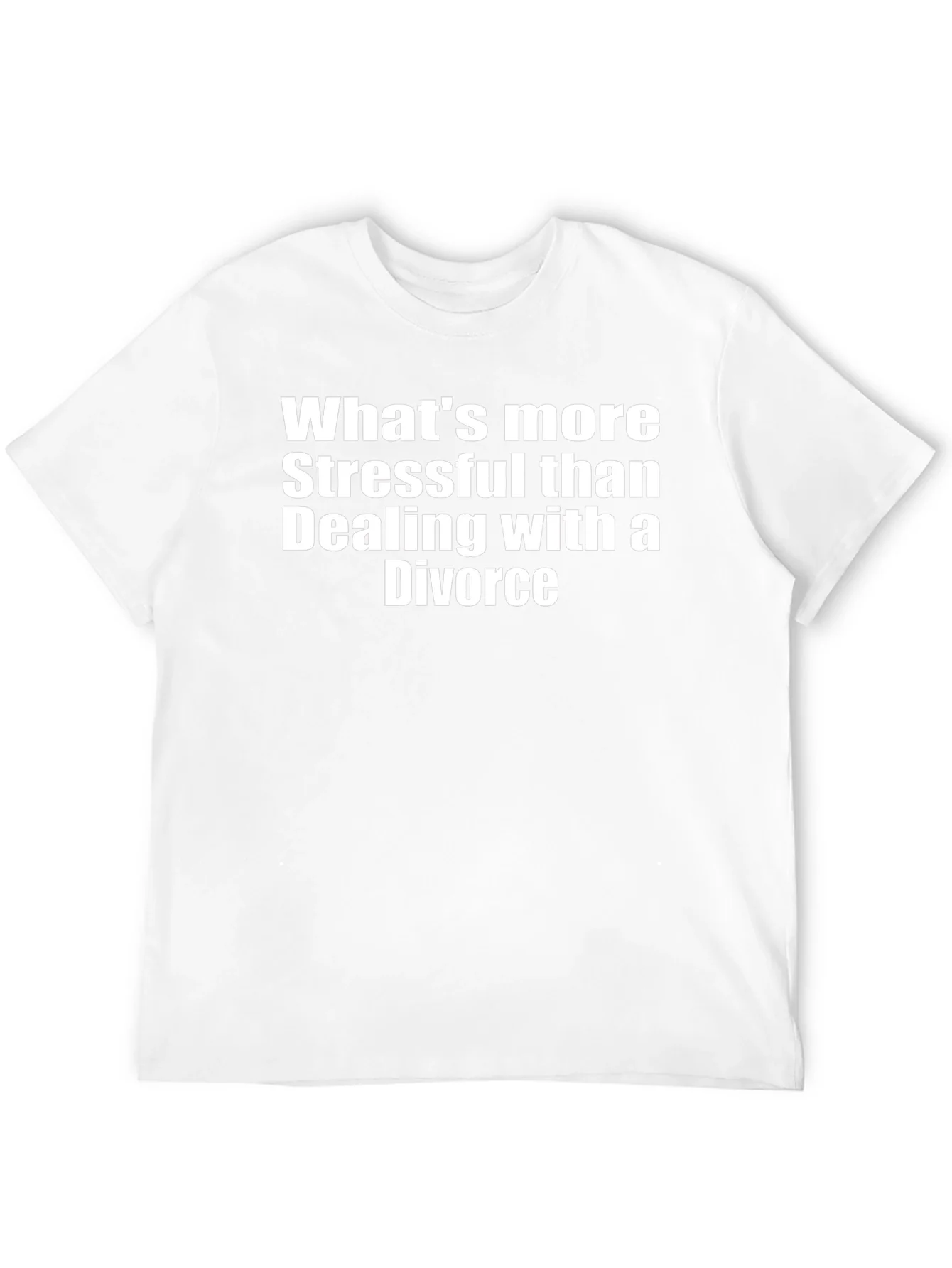 Stressful Divorce Graphic Tee - Black Cotton Blend