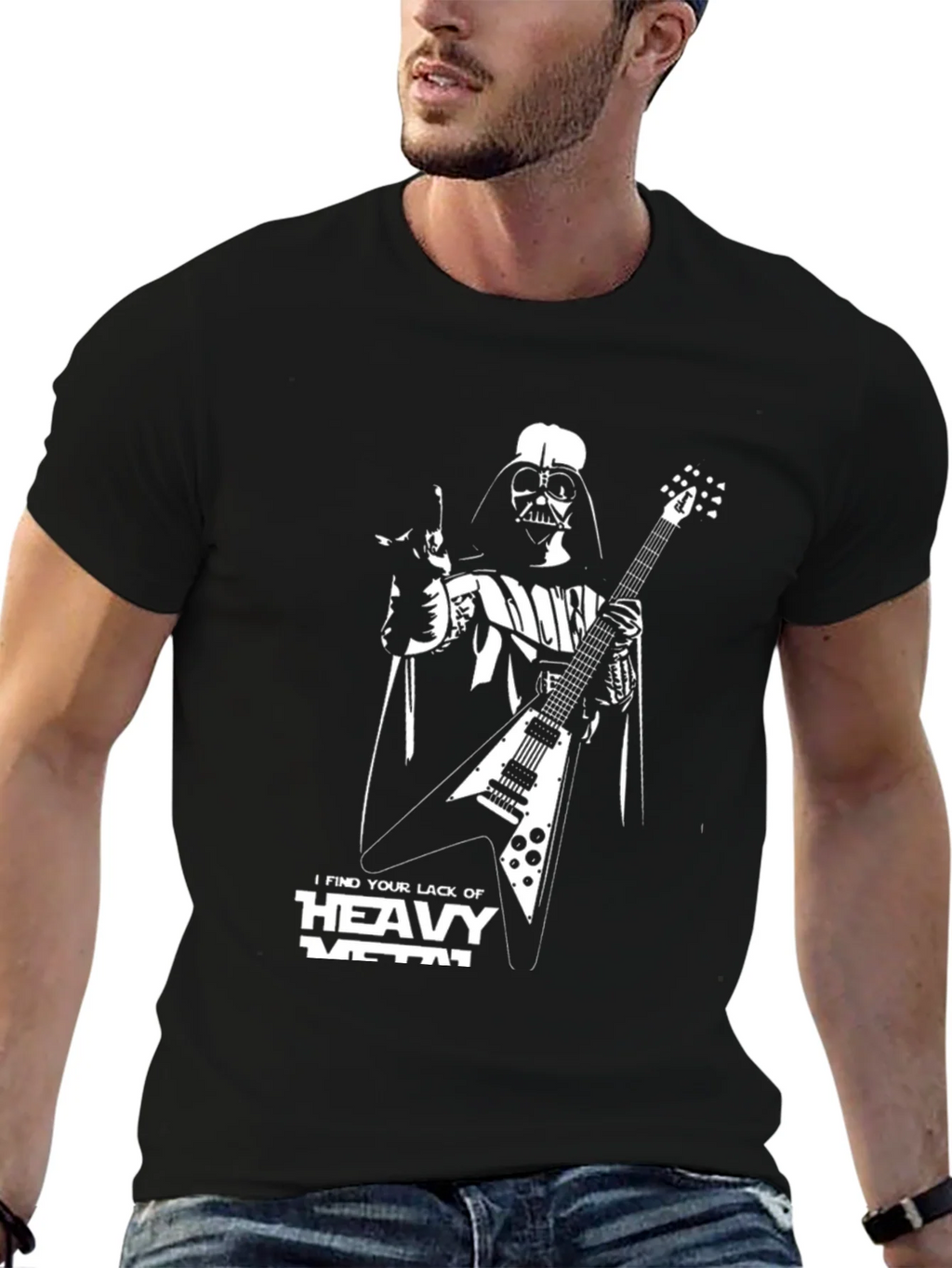 Darth Vader Guitar Heavy Metal T-Shirt