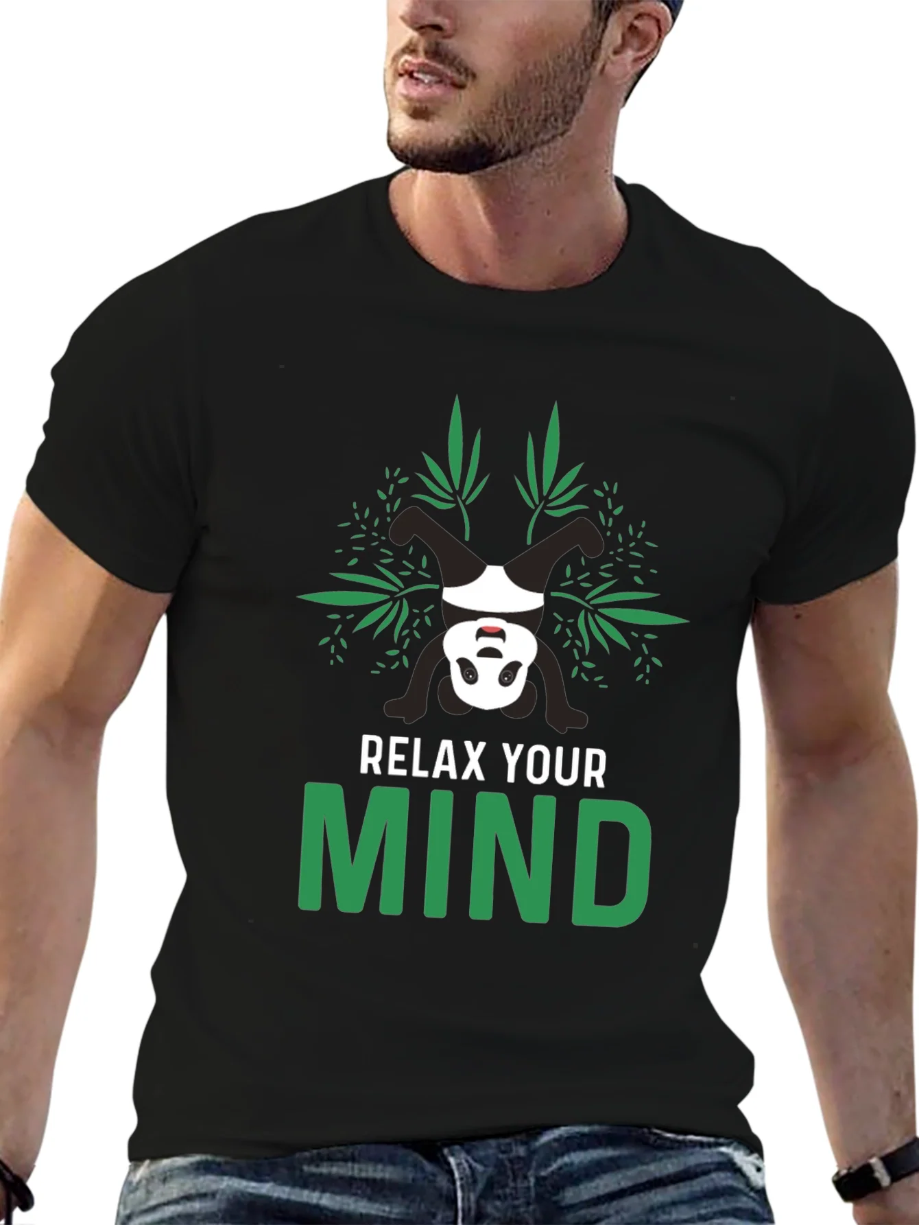 Relax Your Mind Panda Graphic Tee