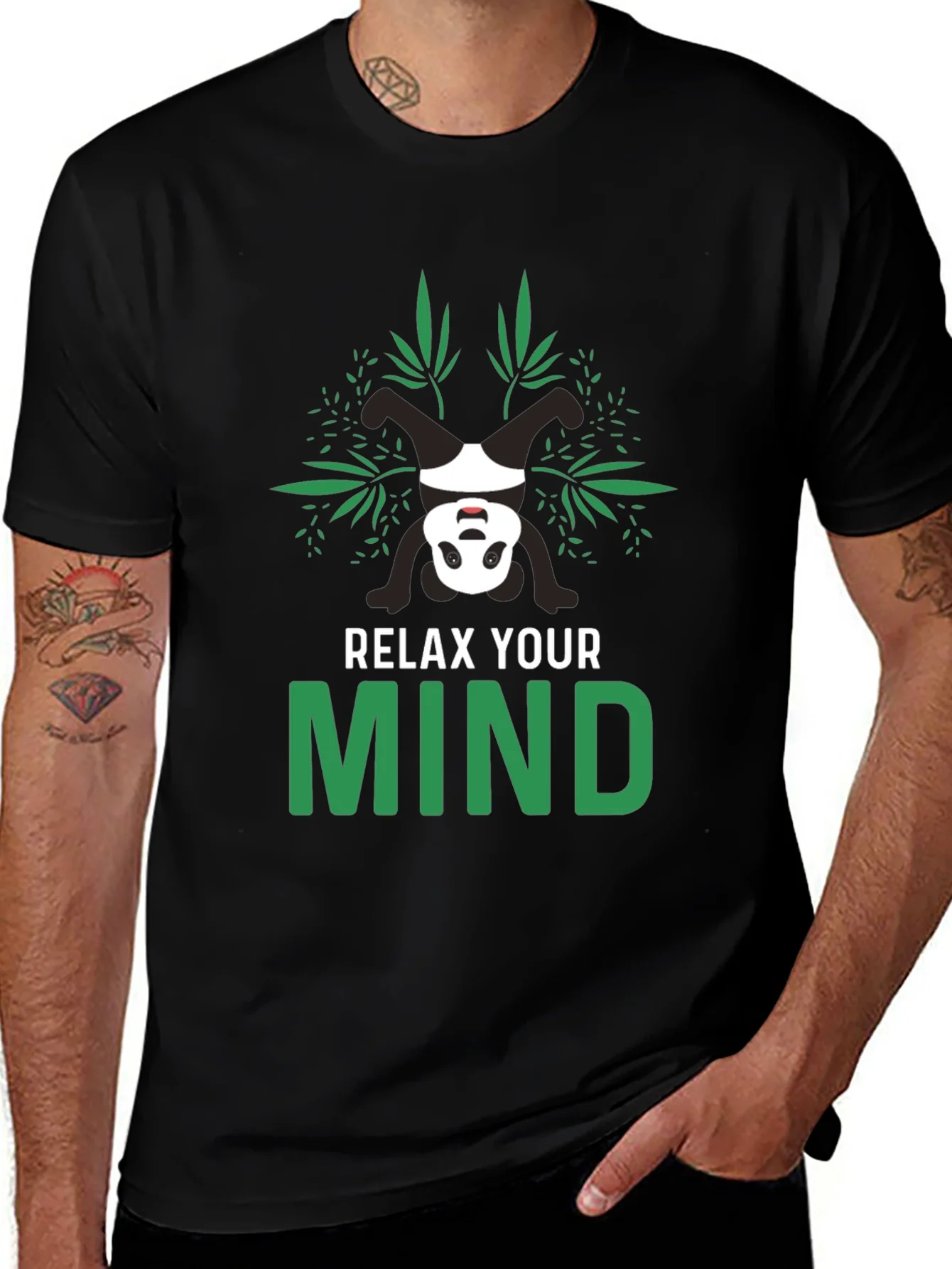 Relax Your Mind Panda Graphic Tee