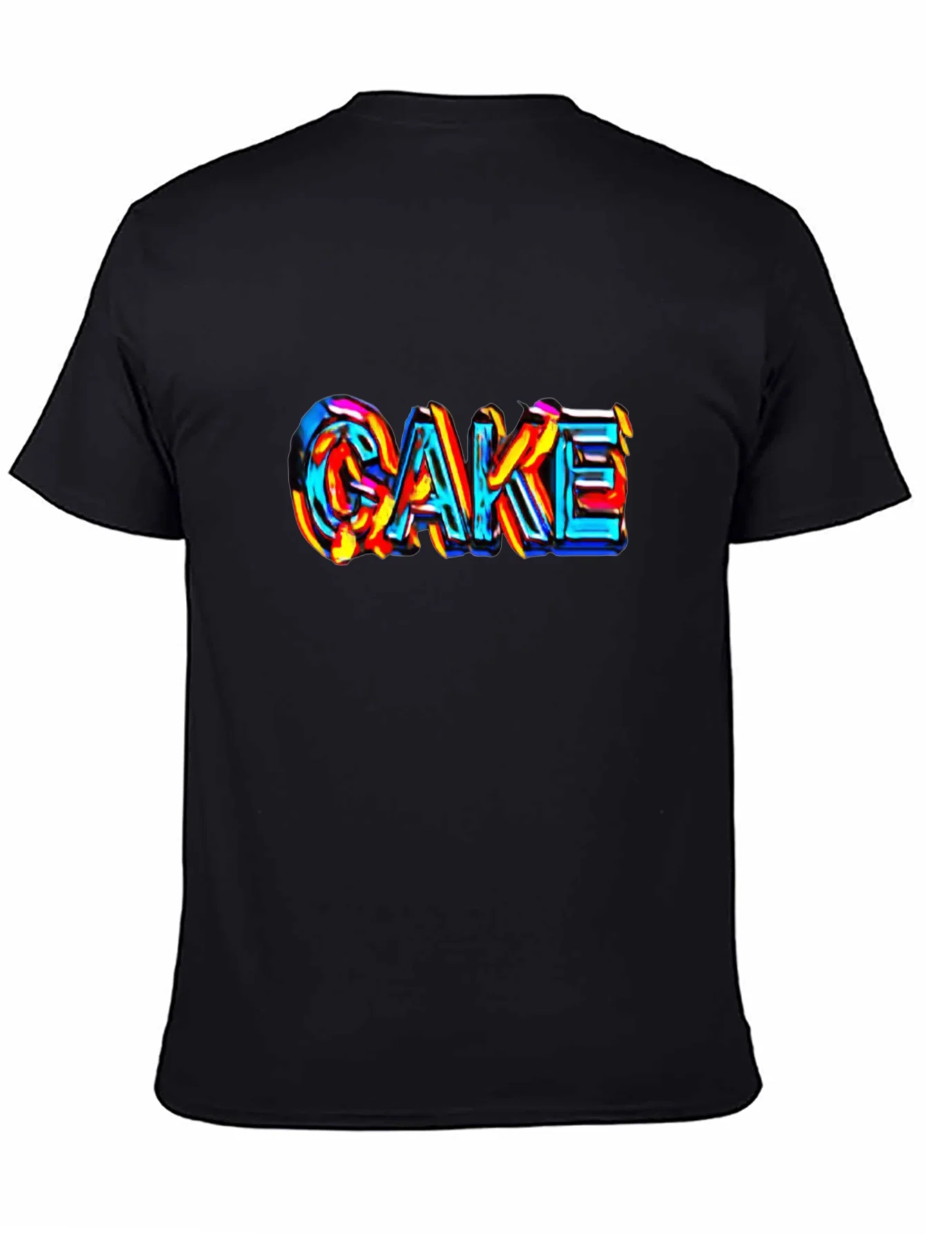 Cake Graphic Tee - Unique Colorful Design