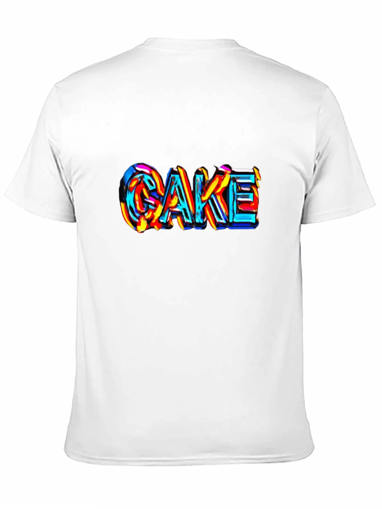 Cake Graphic Tee - Unique Colorful Design