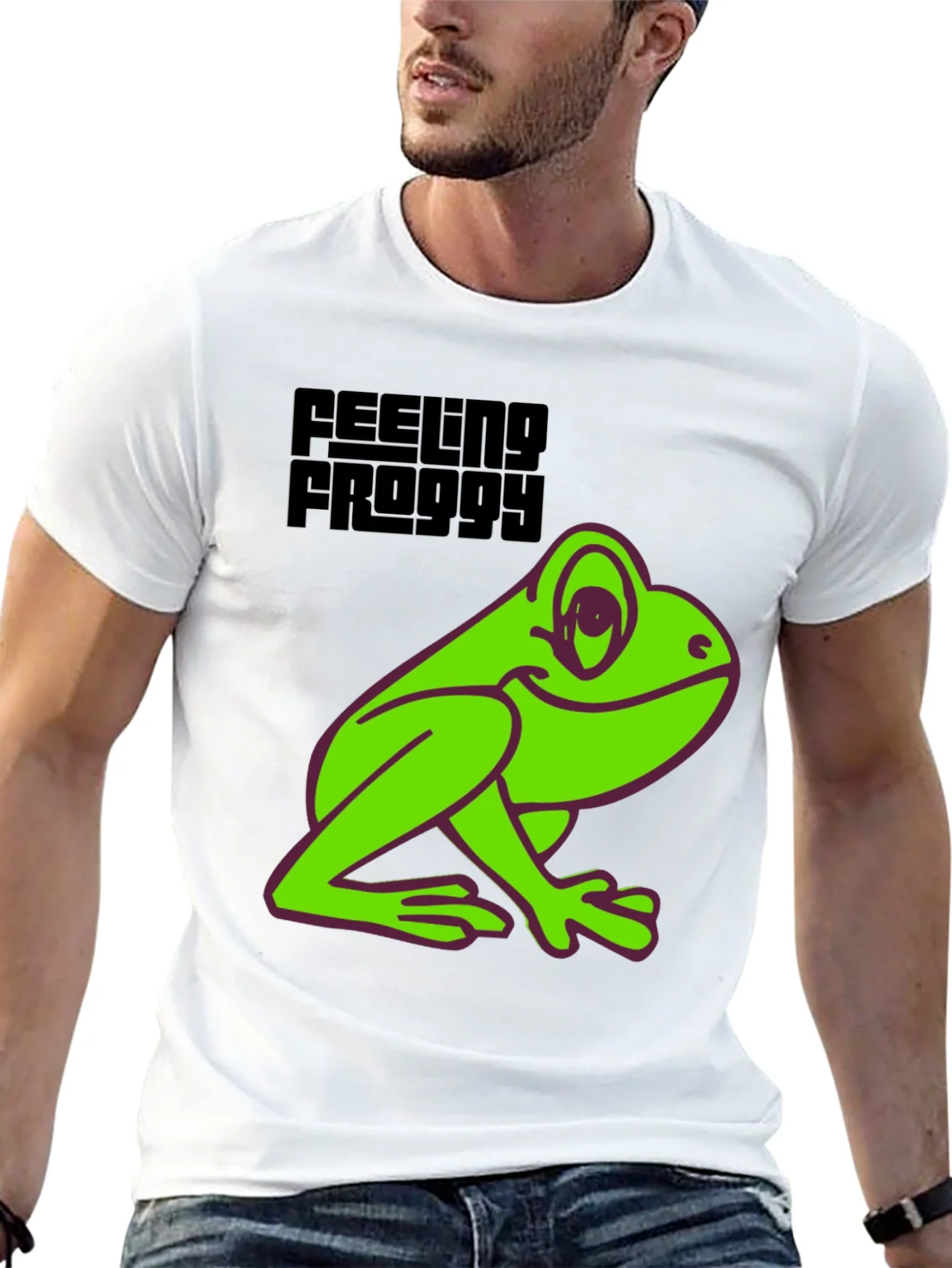 Feeling Froggy Tee - Fun Graphic T-Shirt