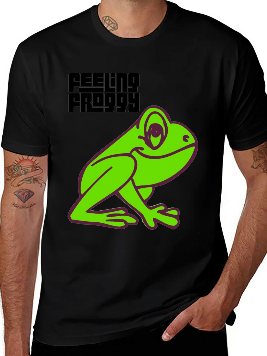 Feeling Froggy Tee - Fun Graphic T-Shirt