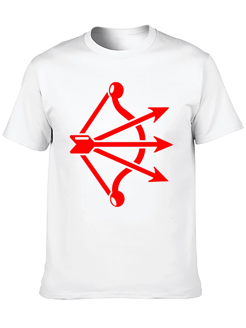 Red Arrow Bow Graphic Black T-Shirt