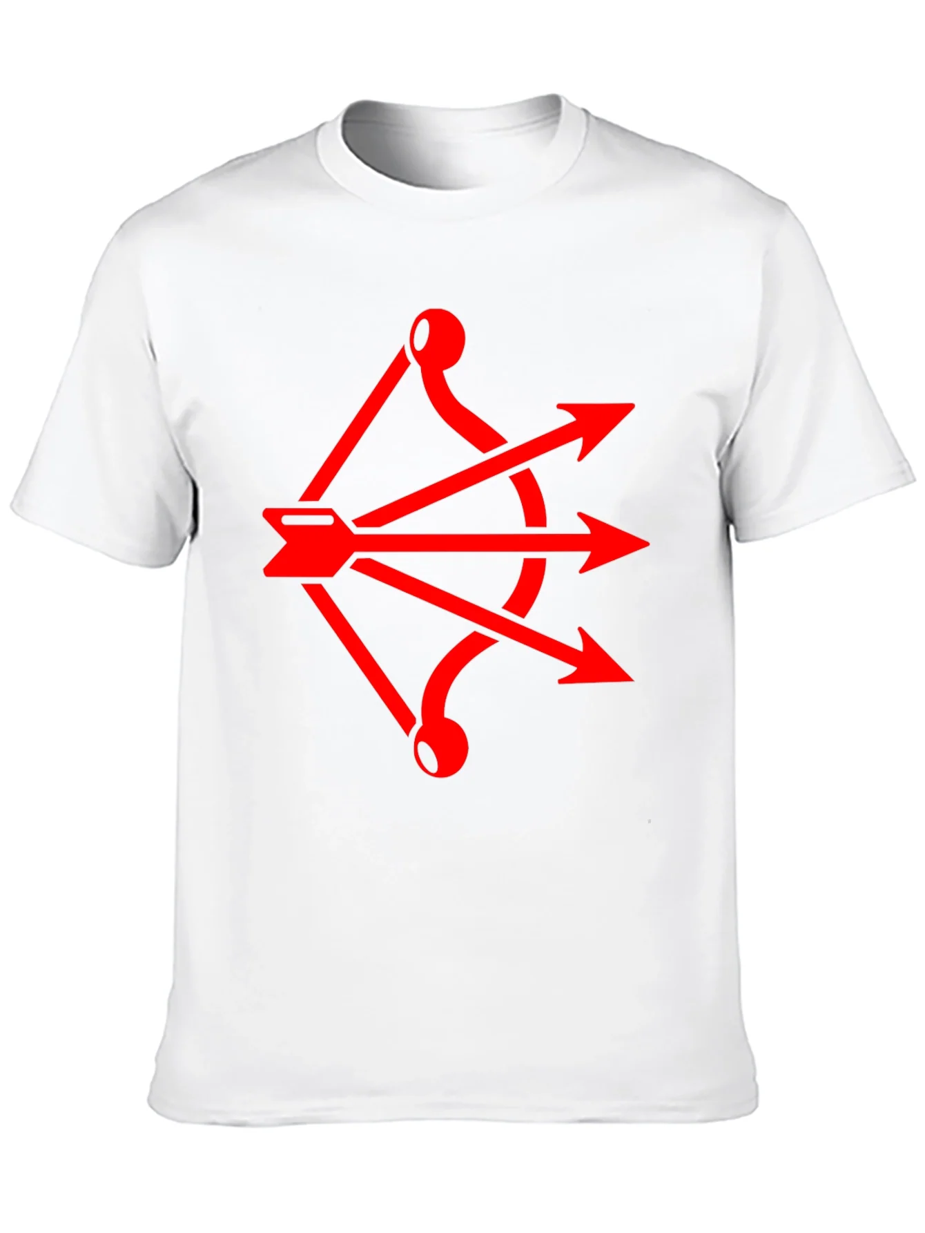 Red Arrow Bow Graphic Black T-Shirt