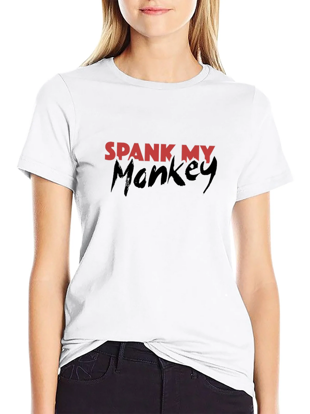 Spank My Monkey Graphic T-Shirt - Black