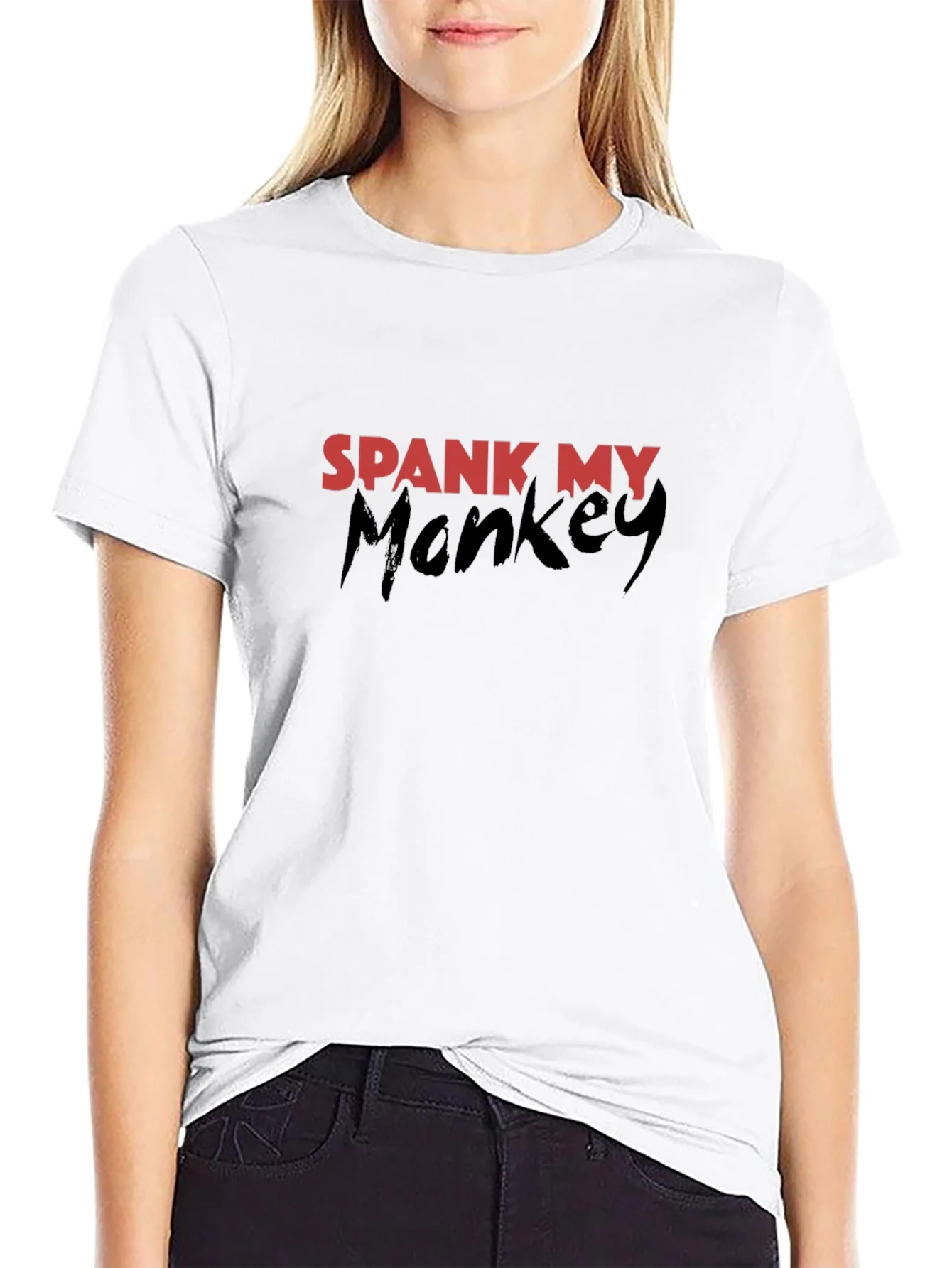 Spank My Monkey Graphic T-Shirt - Black